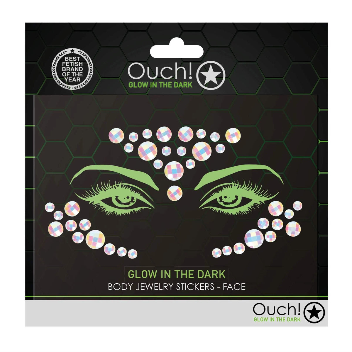 Body Stickers Face – con joya, multicolor OU852GLO | Ouch!
