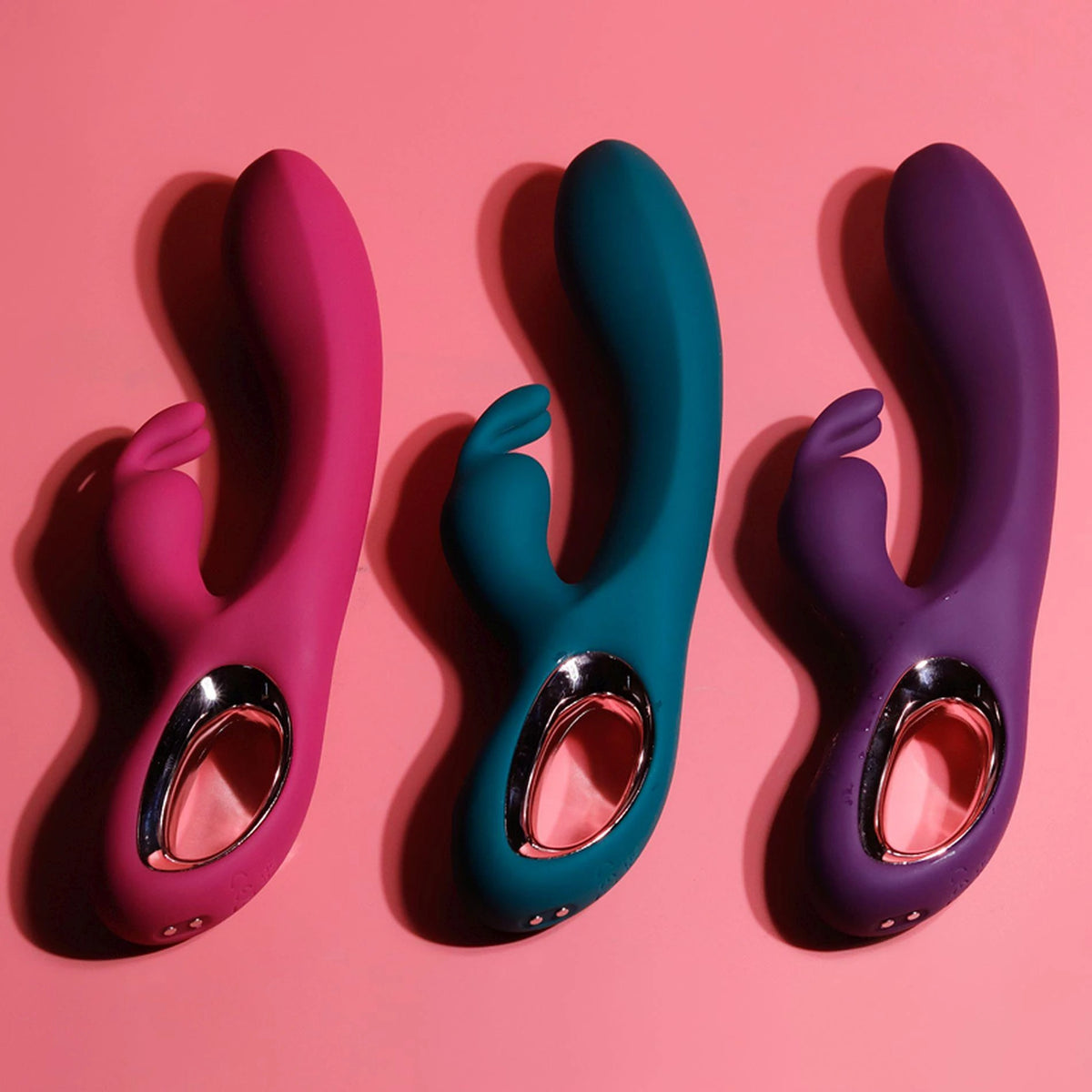 Vibratore rabbit 21.7 cm – ricaricabile, fucsia | Favorites