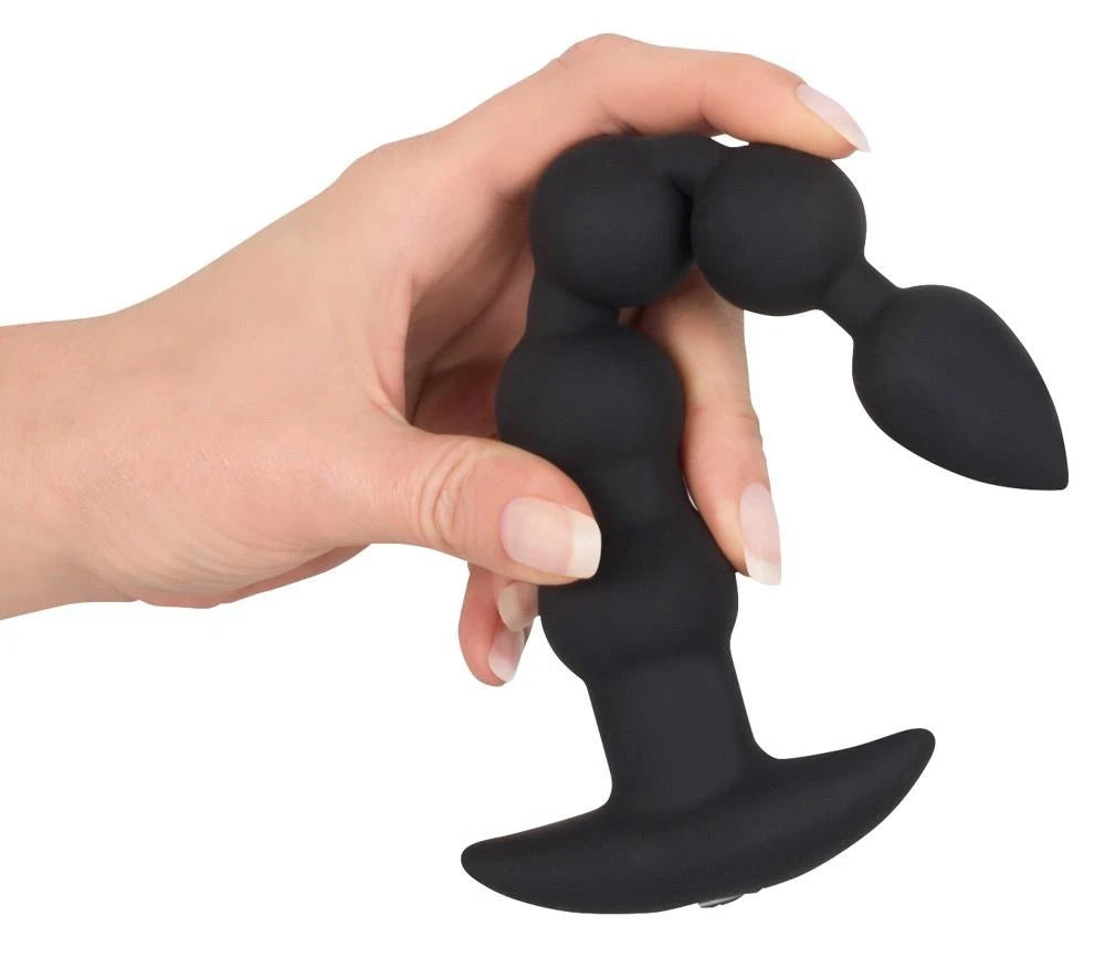 Bolas anais 7 funções – recarregável, preta | Black Velvets