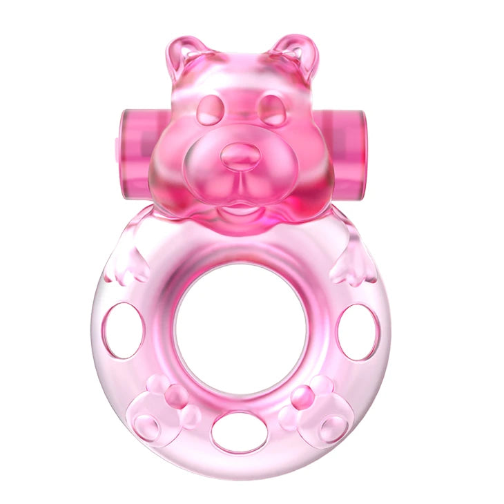 Anello fallico Bear – vibrante, rosa BI-010083 | Baile
