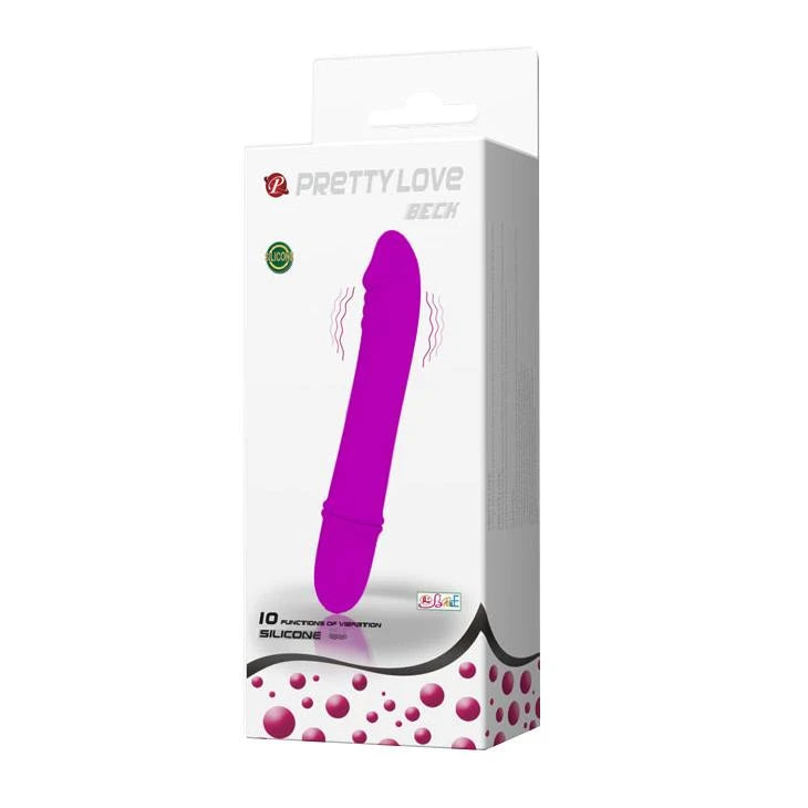 Mini vibratore Beck 10 funzioni – fucsia | Pretty Love