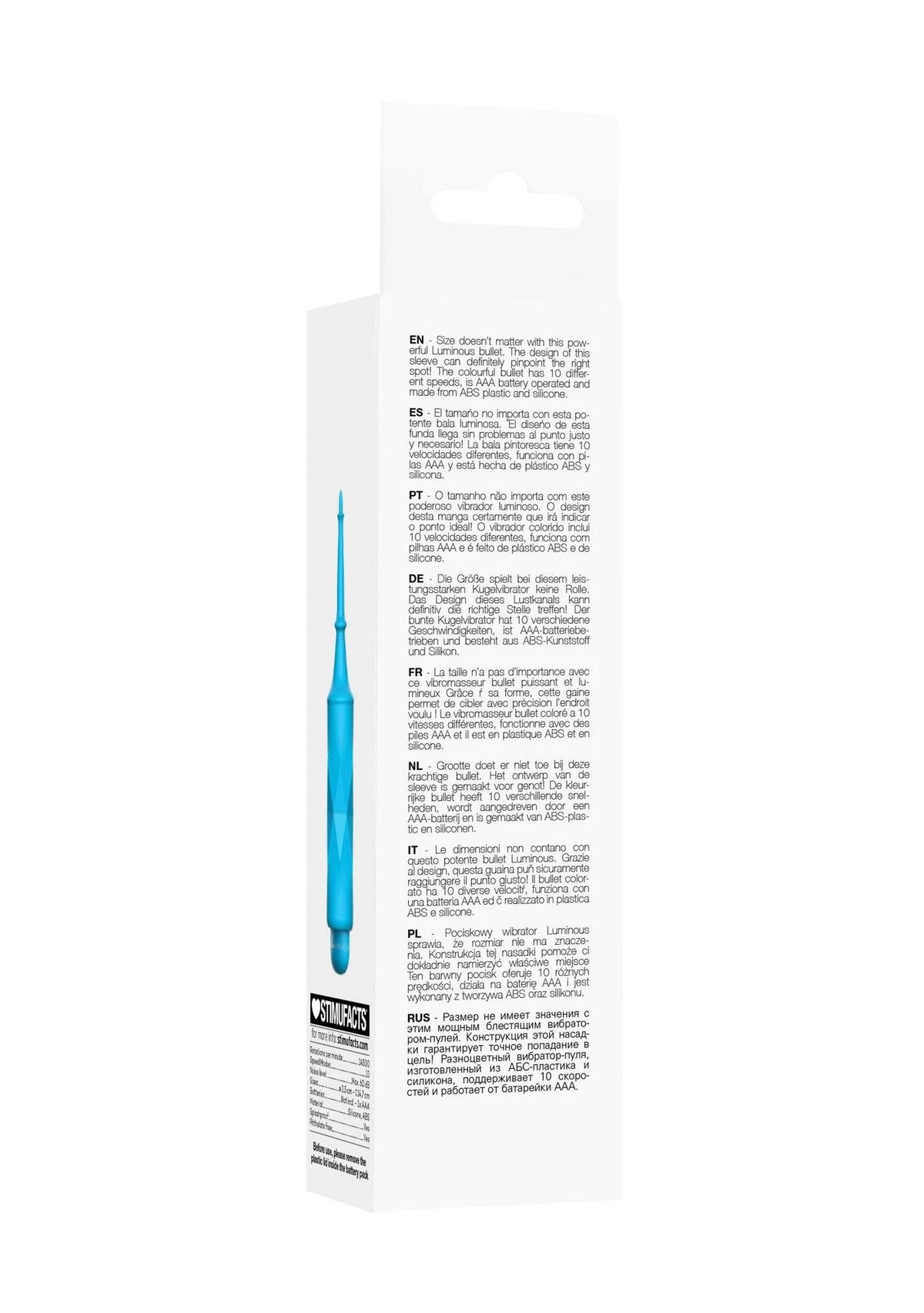 Vibromasseur bullet Circe Turqiose 10 vitesses – turquoise | Luminous