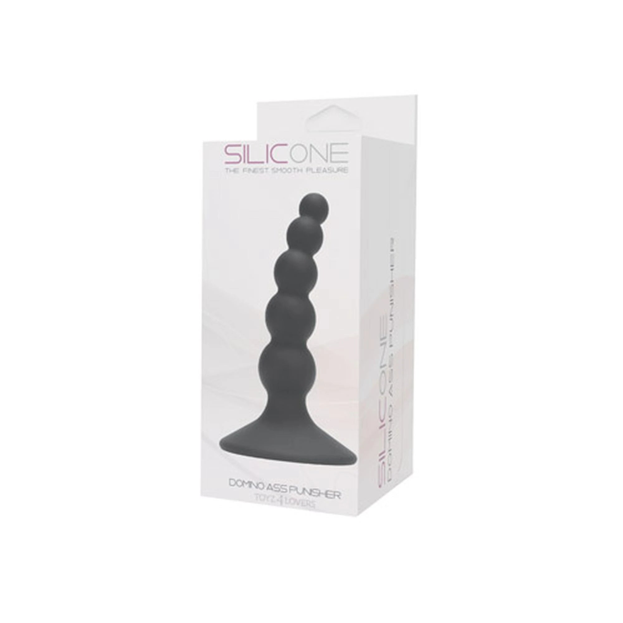 Plug-PLUG ANAL DOMINO ASS PUNISHER SILICONE NOIR