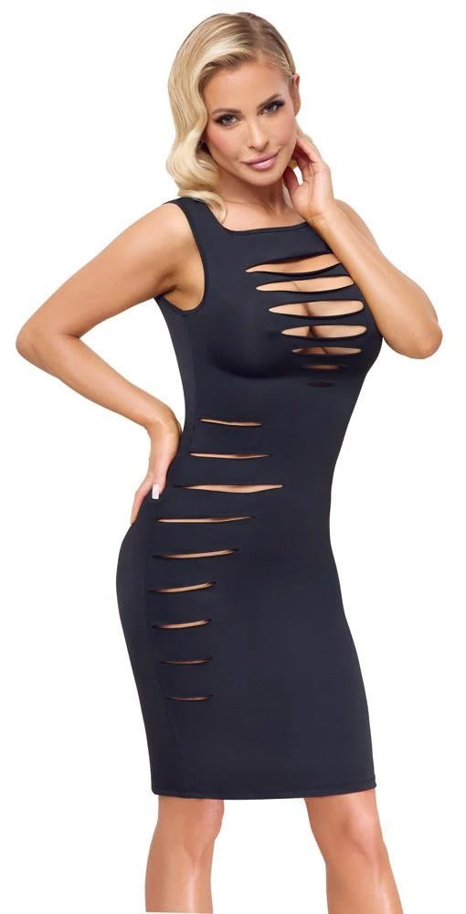 Vestido – com aberturas, preto | Cottelli PARTY
