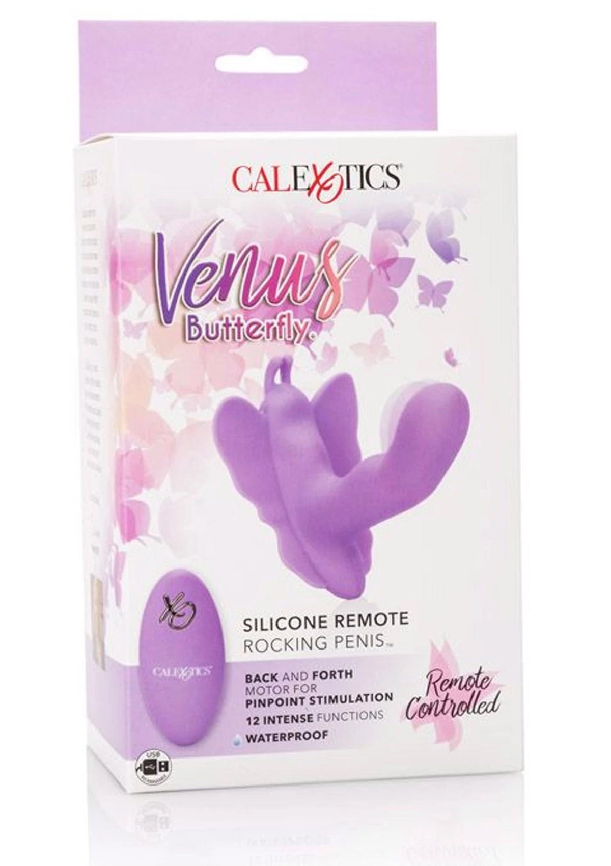 G-Punkt-Vibrator Butterfly Rocking – mit Fernbedienung, lila | Calexotics