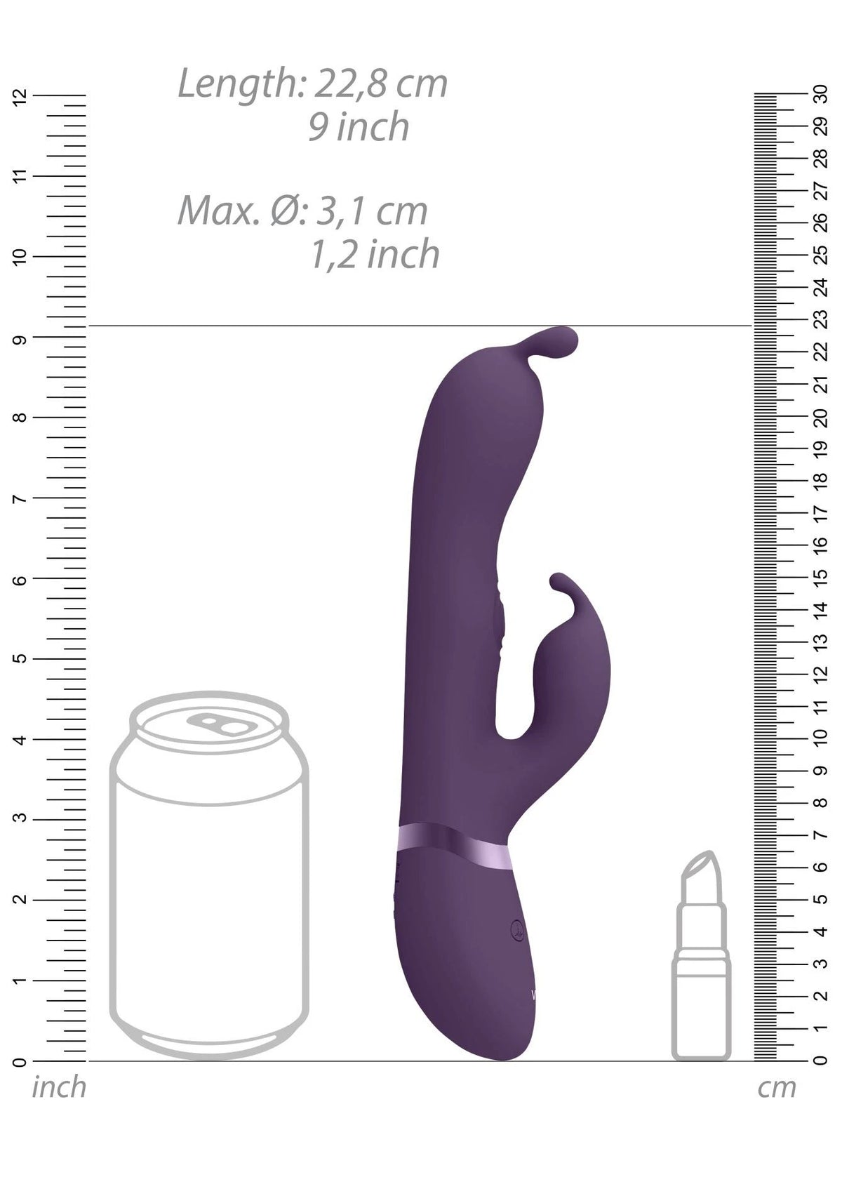 Rabbit-Vibrator Gada Ear Pulse Wave Shaft 10 Funktionen | Vive