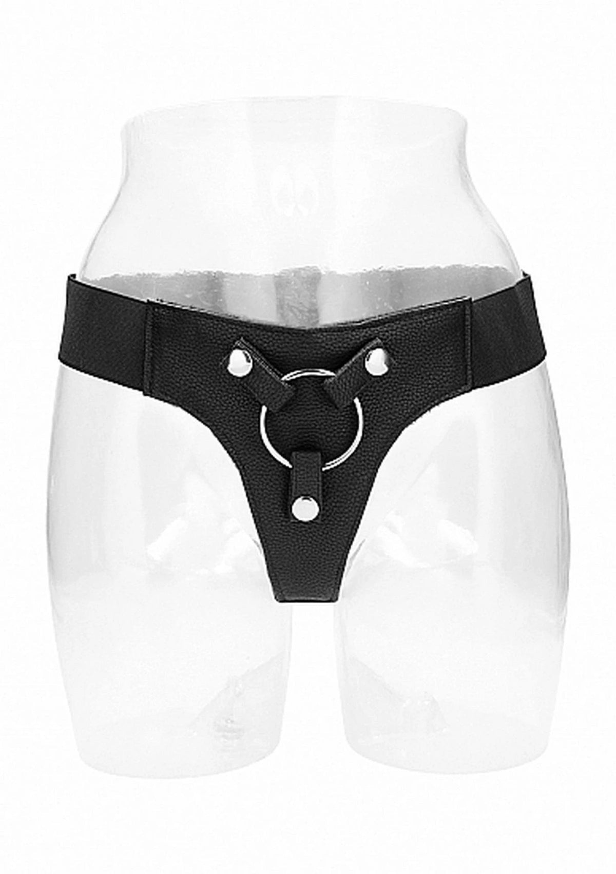 Imbracatura strap-on Elastic 37 cm – nera | RealRock