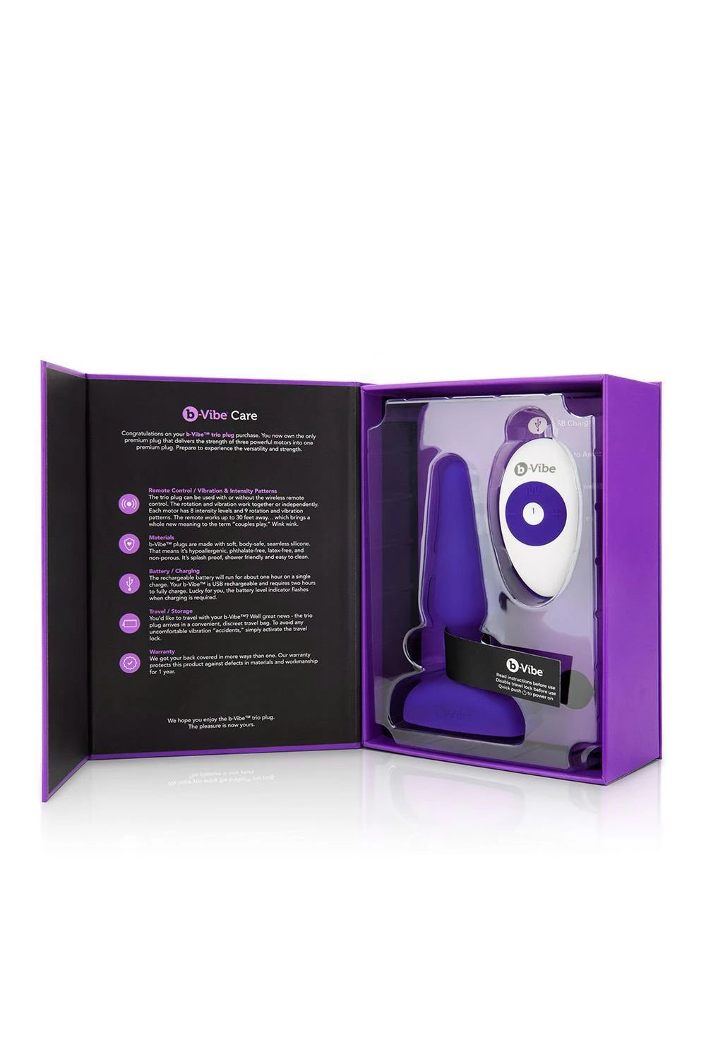 B-VIBE TRIO PLUG VIOLET