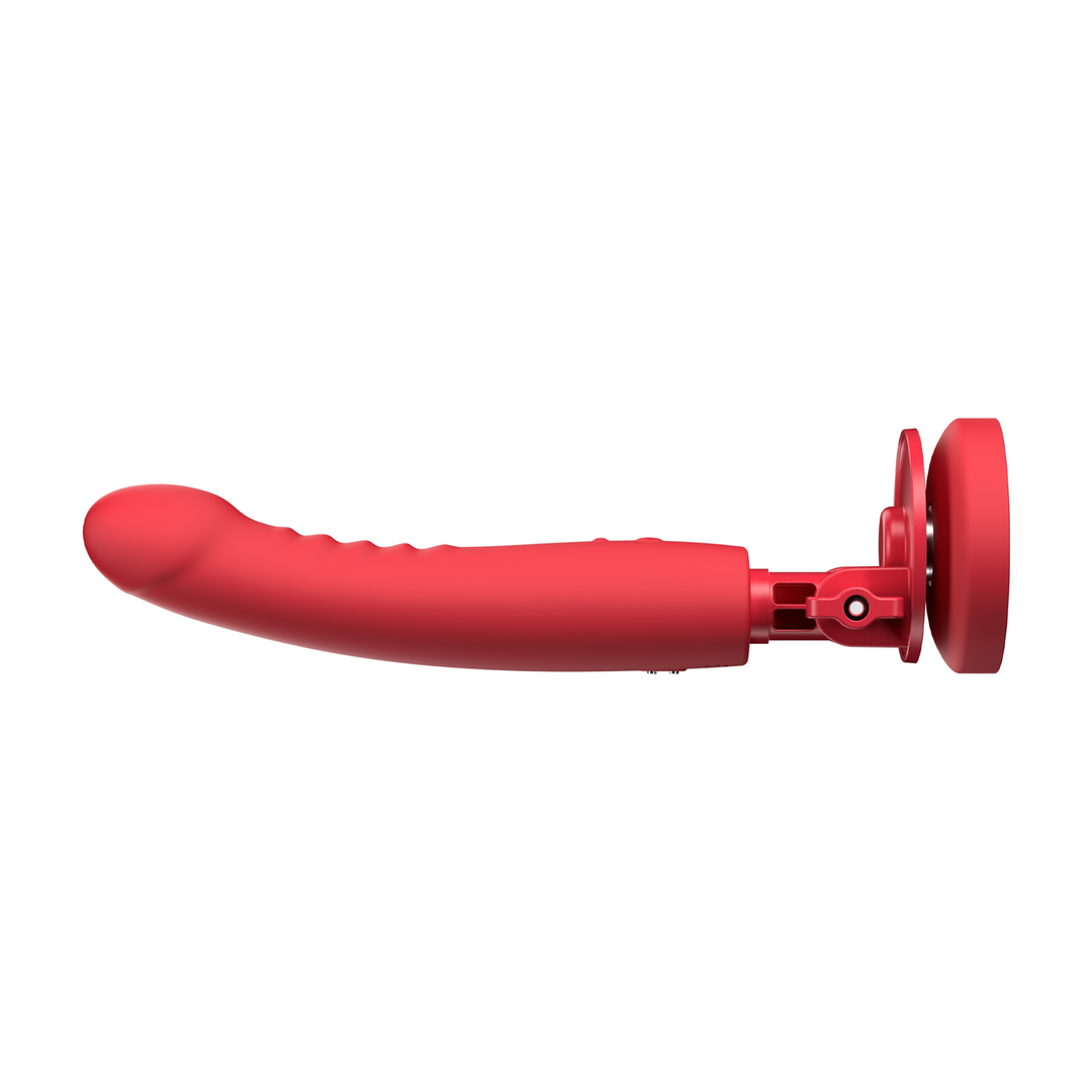 Mission 2 - Godemichet ventouse vibrant avec Touch-Sense - Rouge