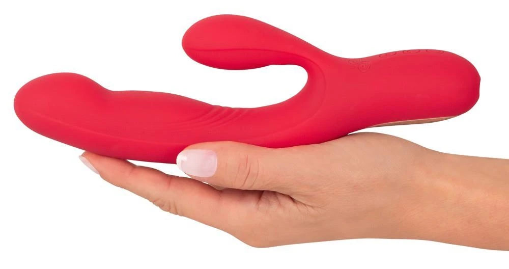 Vibratore rabbit Thumping 10 funzioni – ricaricabile, rosso | Sweet Smile