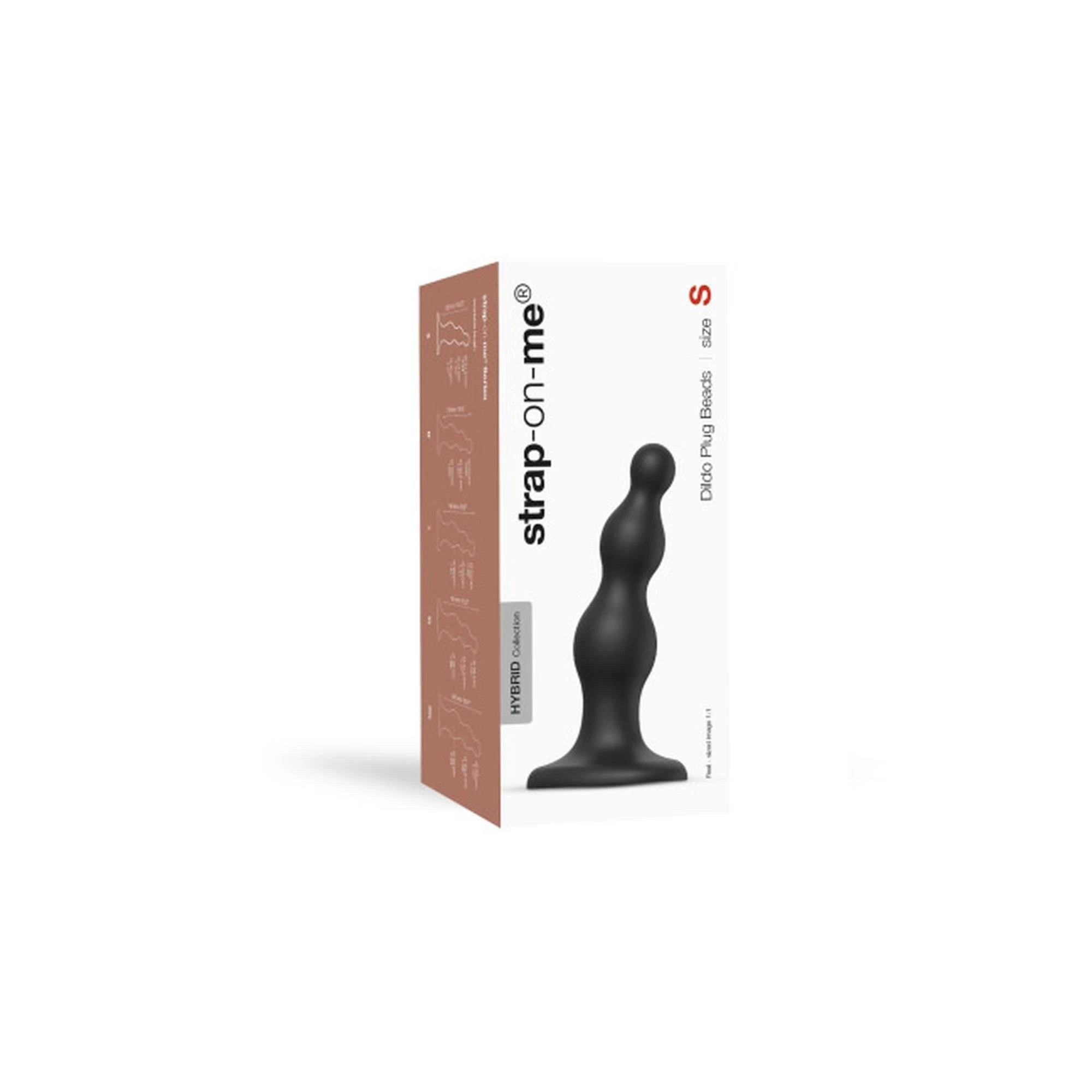 PLUG-GODEMICHET PERLES NOIR - S