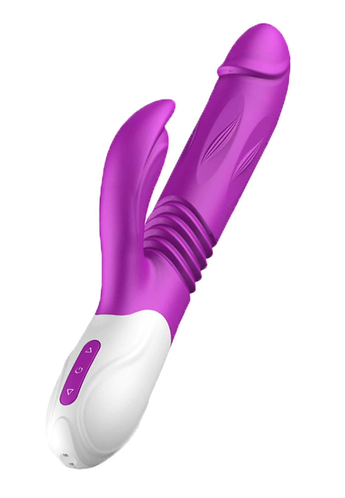 Vibromasseur - Vibromasseur en silicone USB 10 fonctions + fonction expansible et de poussée
