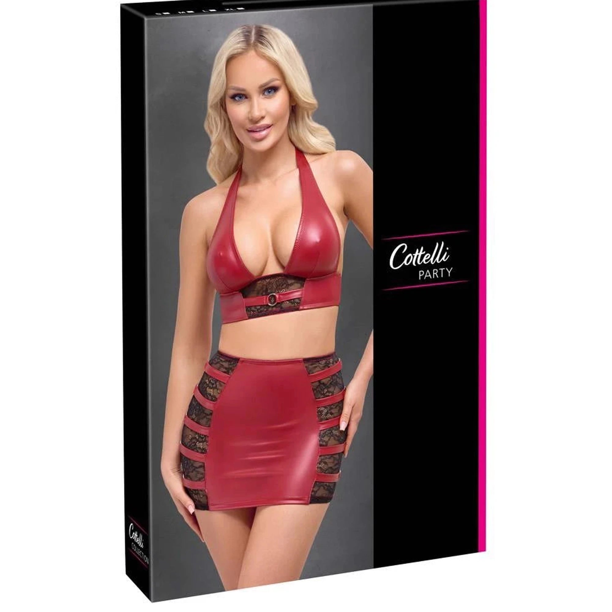 Haut et jupe rouges XL