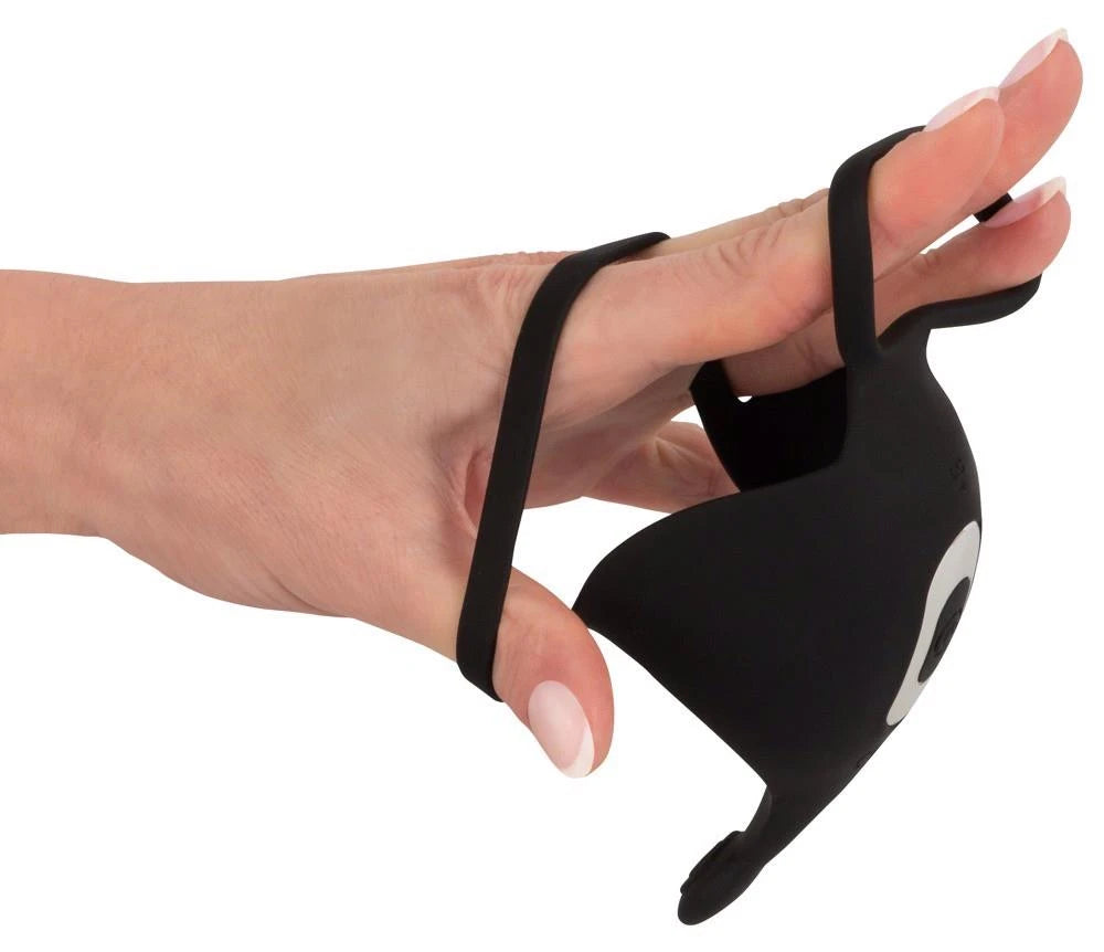 Anillo para el pene 10 funciones – con mando a distancia, negro 12.3 cm | Rebel