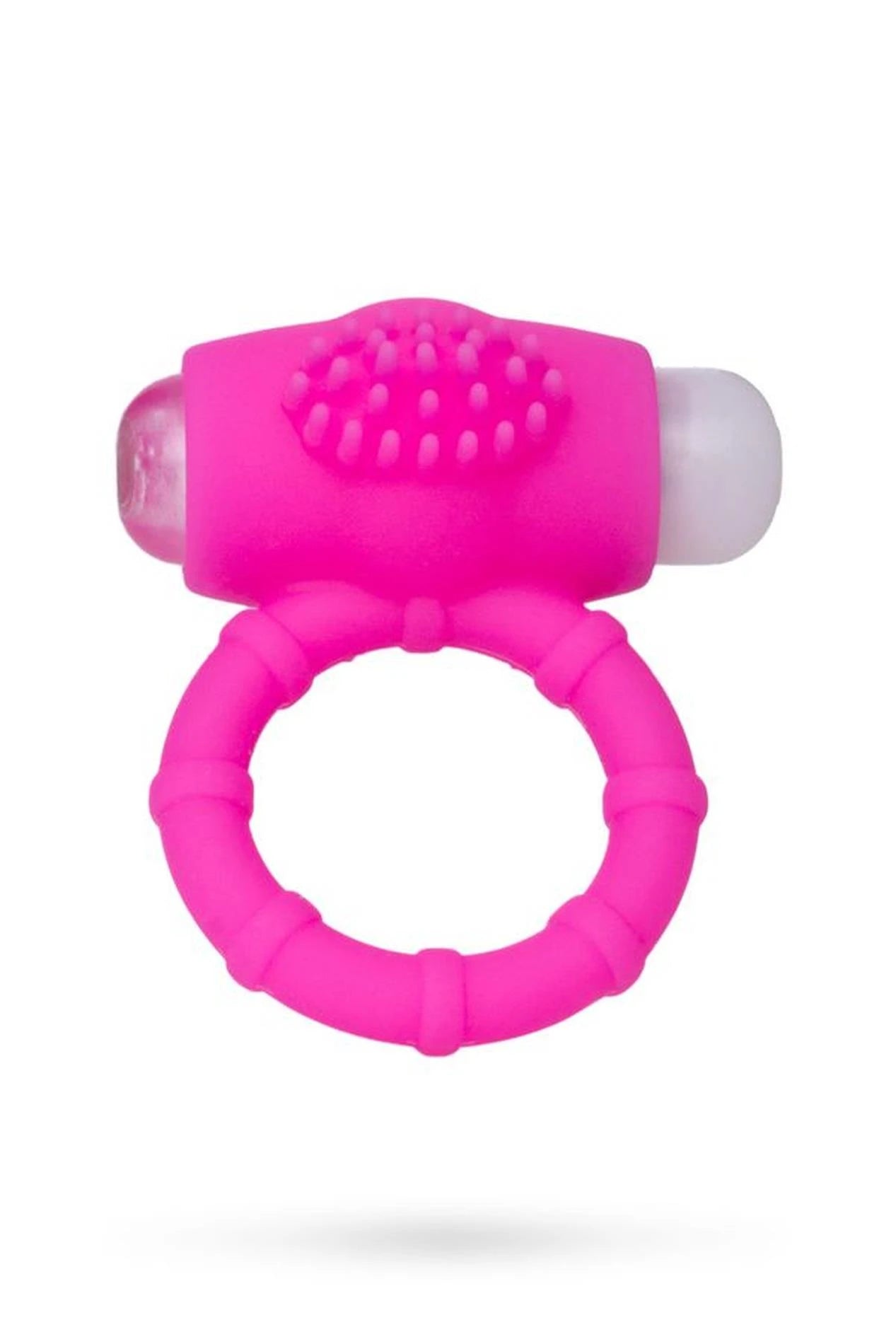 A-TOYS, Anneau vibrant pour pénis, Silicone, Rose, Ø2,5 cm