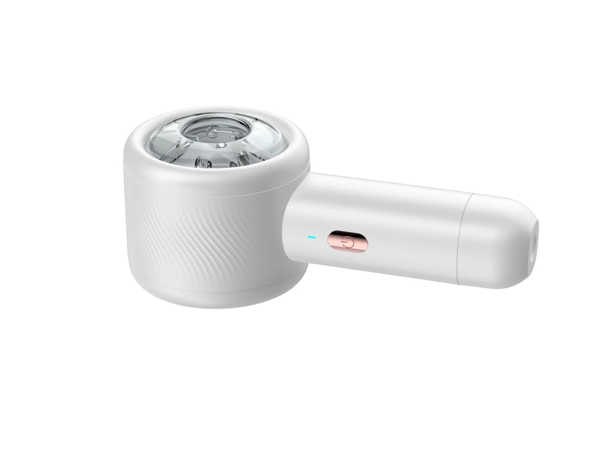 Masturbador 6 funciones – recargable, vibrador, blanco | Favorites