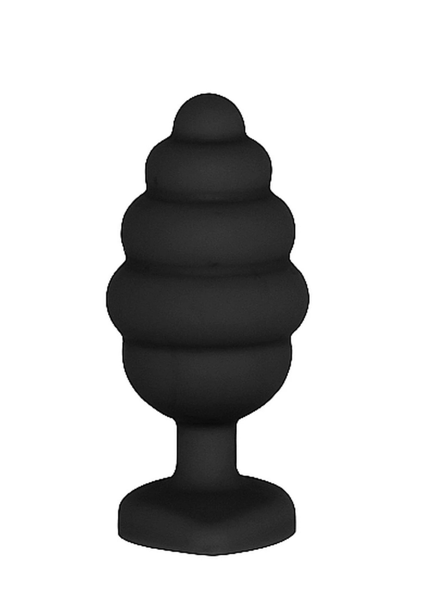 Ribbed Diamond Heart Plug - Large