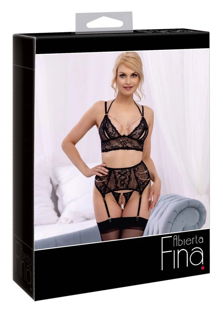 Ensemble Soutien-Gorge Porte-Jarretelles F
