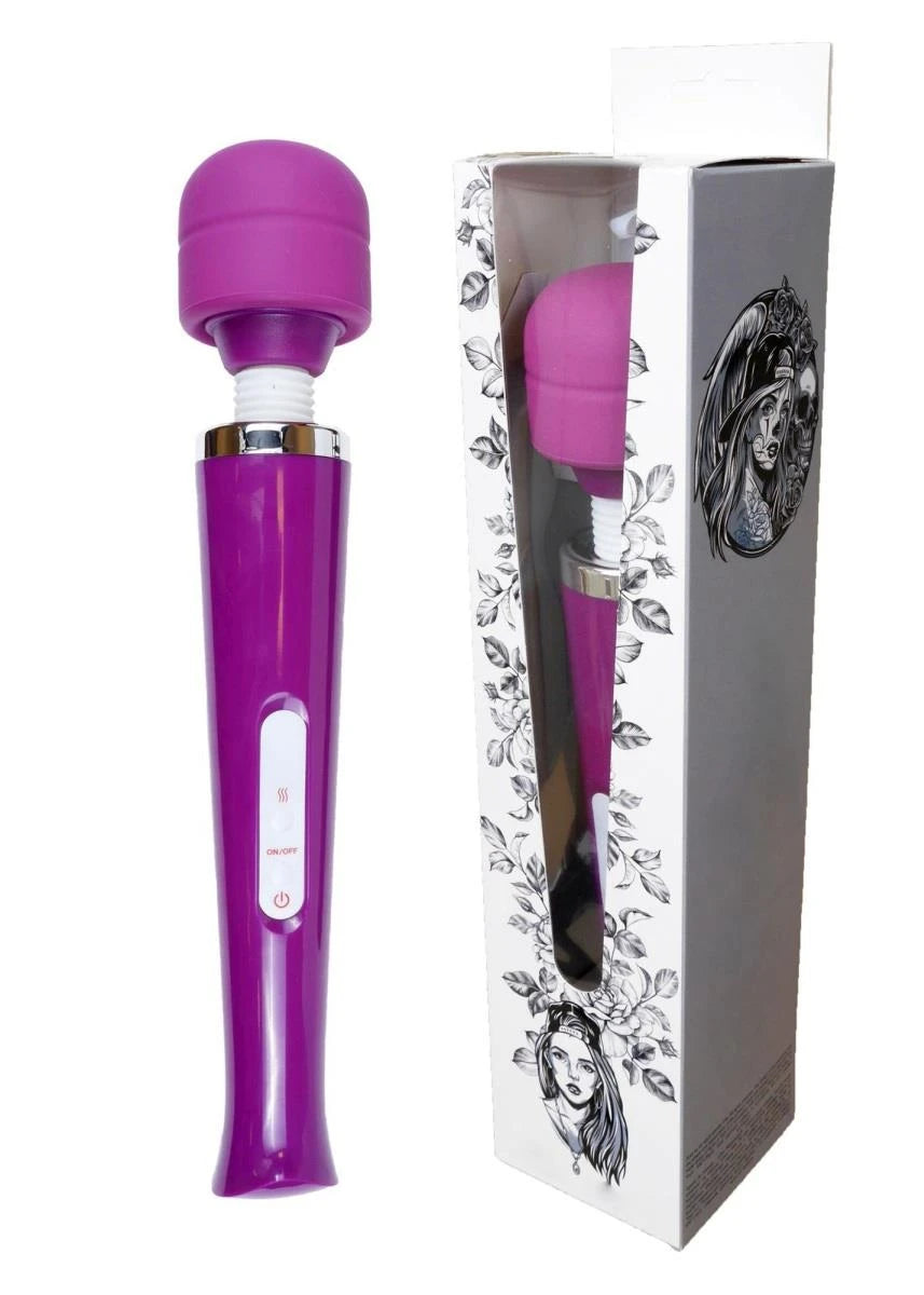 Masajeador wand Magic 10 funciones – recargable, morado | Favorites