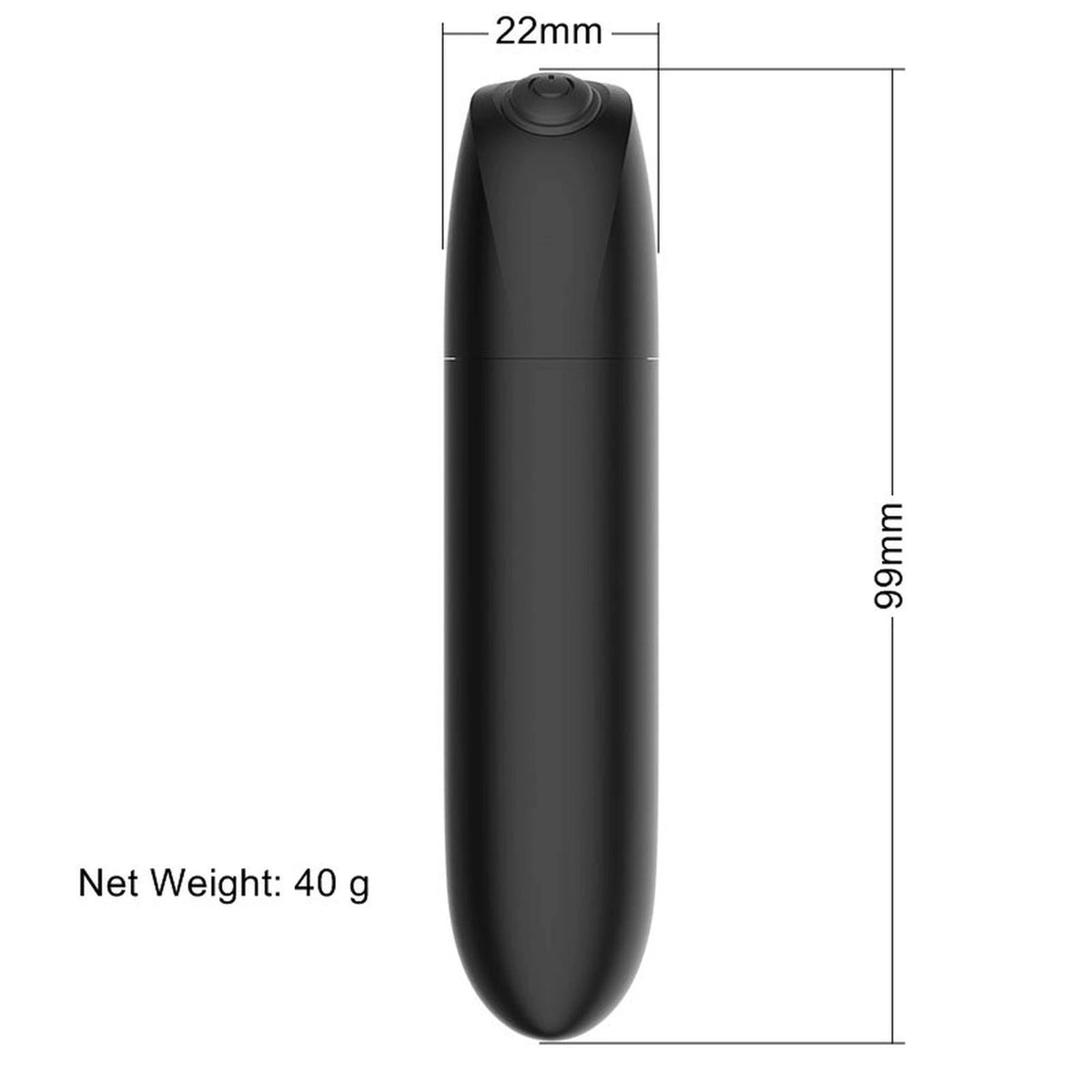 Vibratore bullet Shine 20 funzioni – ricaricabile, nero | Favorites