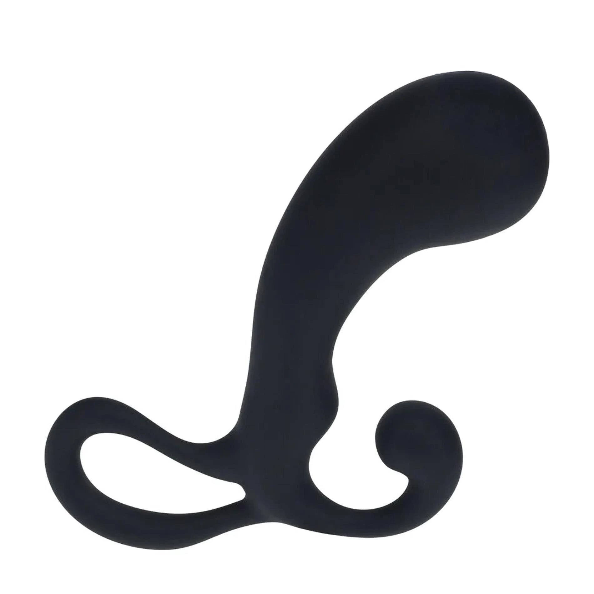 Masseur de prostate en silicone avec boucle Bulb - L - Noir