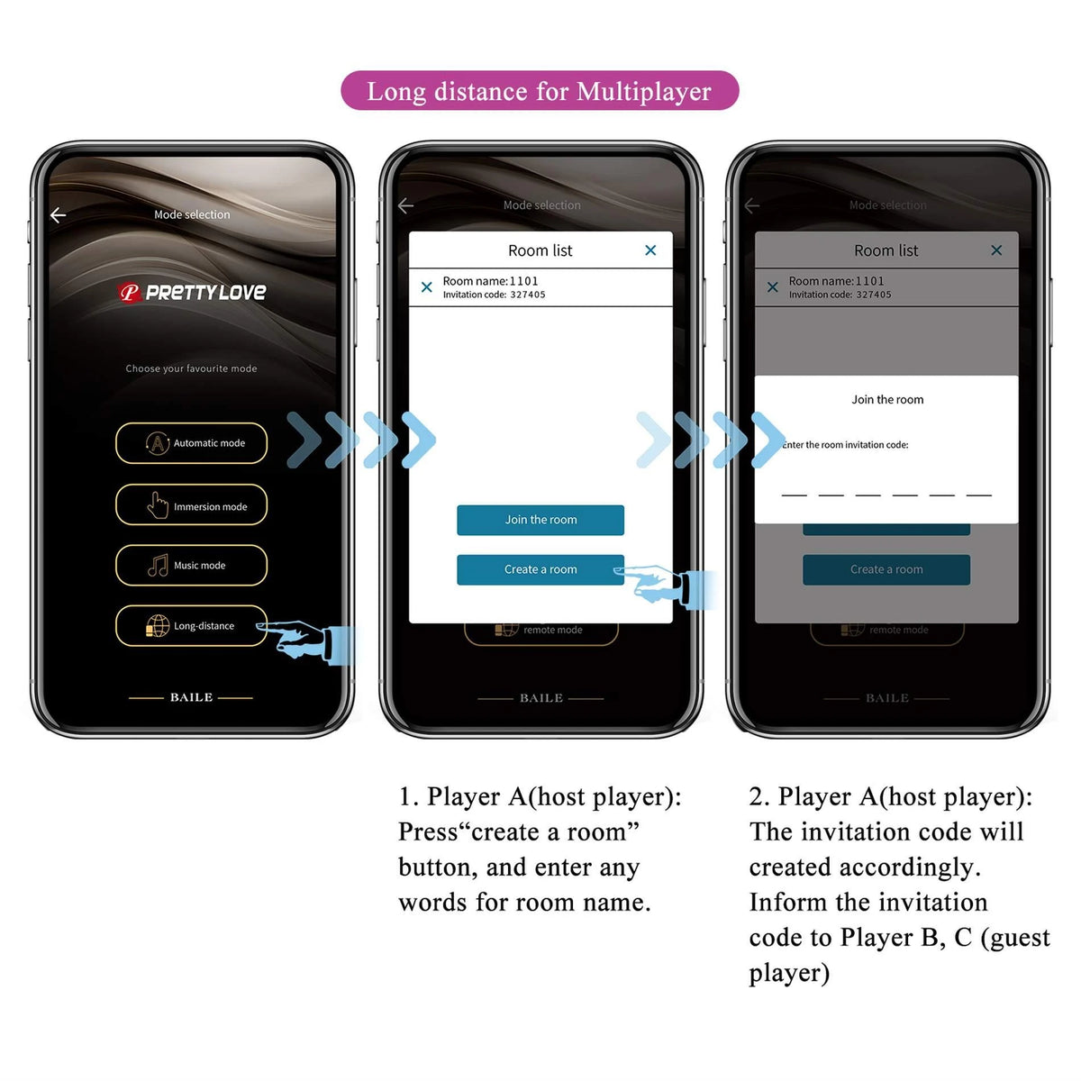 Special vibrator Catalina Mobile distance 12 functions – app-controlled, rechargeable, fuchsia | Pretty Love
