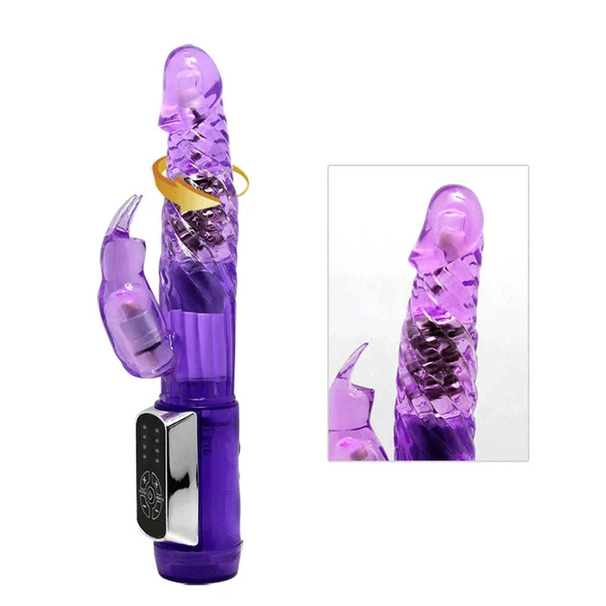 Vibrador rabbit Enthustasm Cowboy 4 12 funções – rotativo | Baile