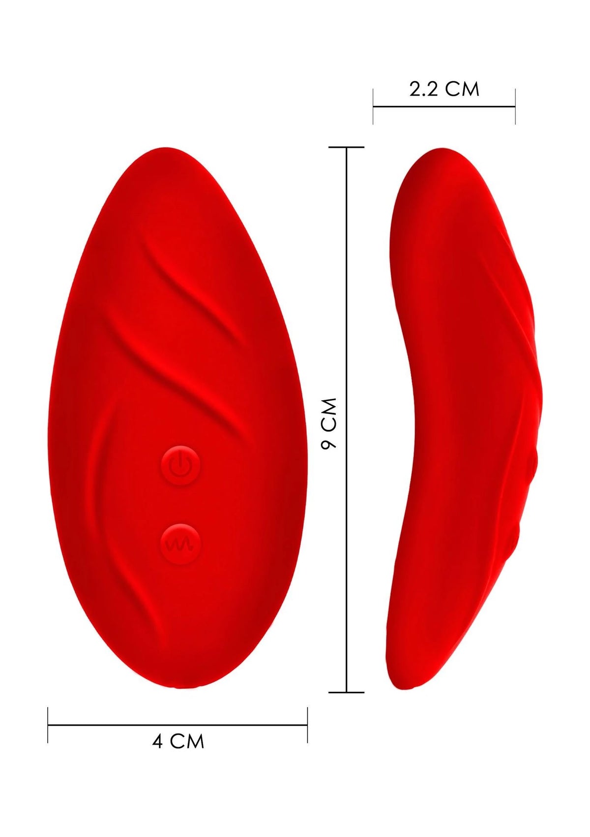 Stimolatore clitorideo Divine 4 funzioni – con telecomando, ricaricabile, rosso | ToyJoy