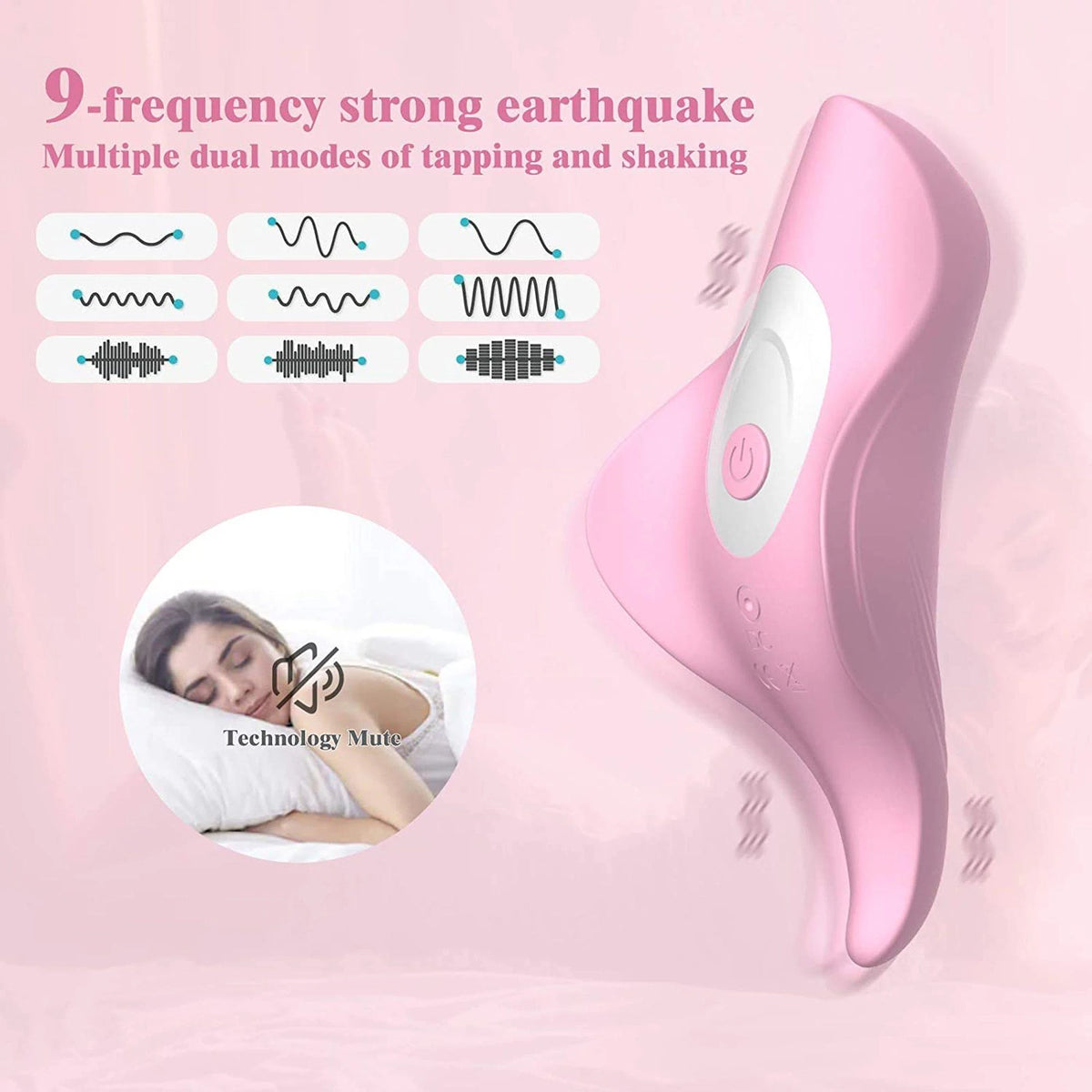 Csikló stimulátor Wearable Impusle 9 funkció – távirányítós, újratölthető, rózsaszín | Favorites