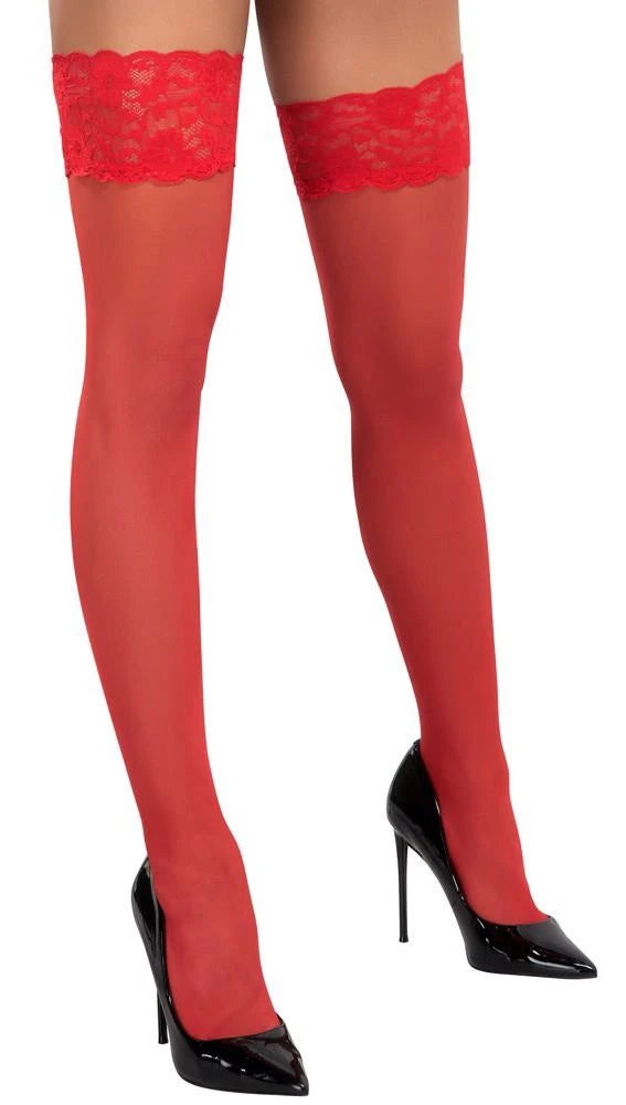 Stockings Hold – red 25206643611 | Cottelli LEGWEAR