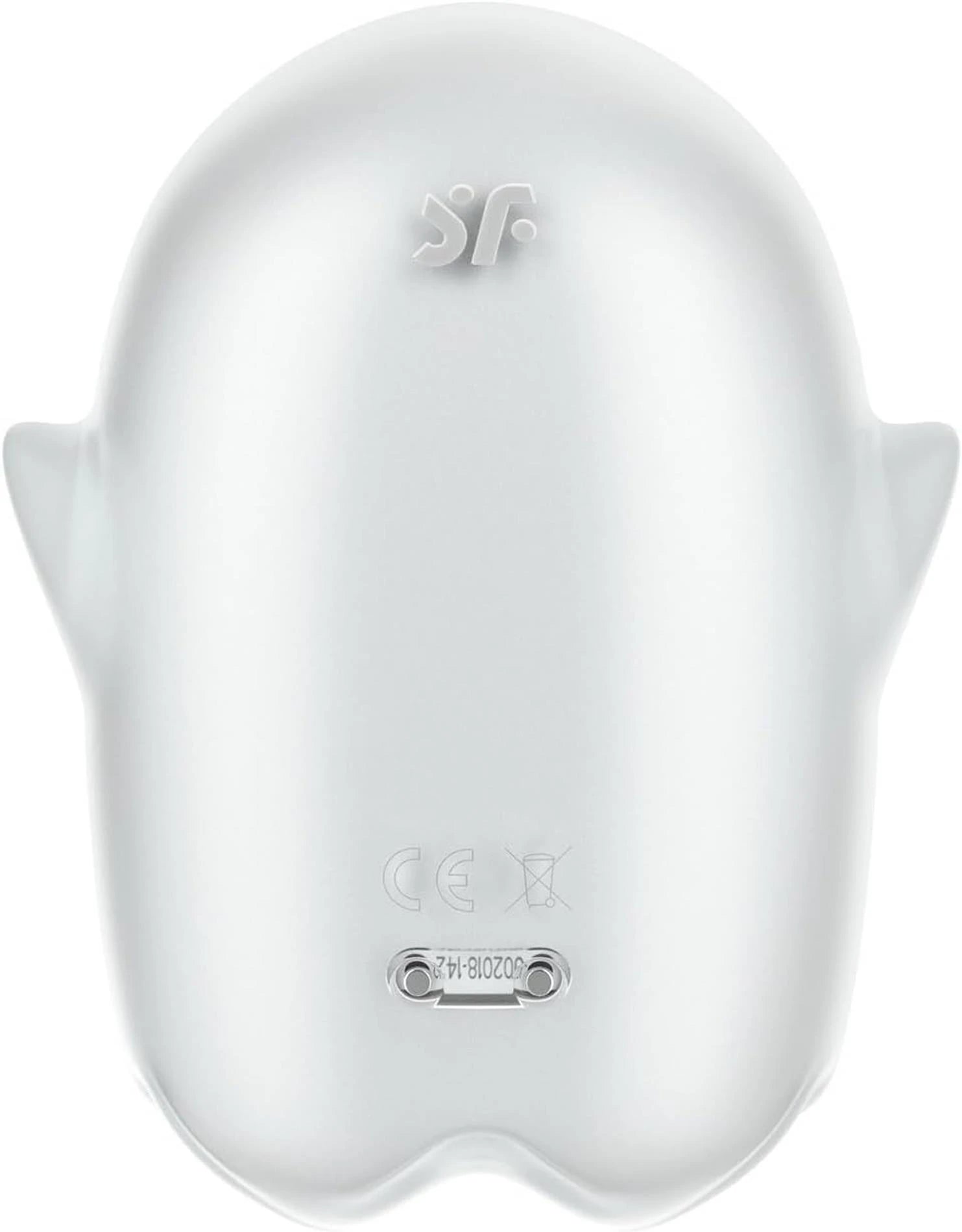 Glowing Ghost - Glow in the Dark - Double Air Pulse Vibrator - White