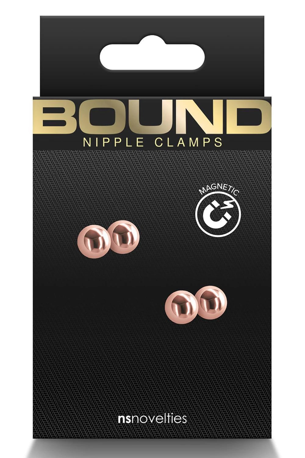 Mellbimbó csipesz Bound Clamps M1 – arany | NS Novelties