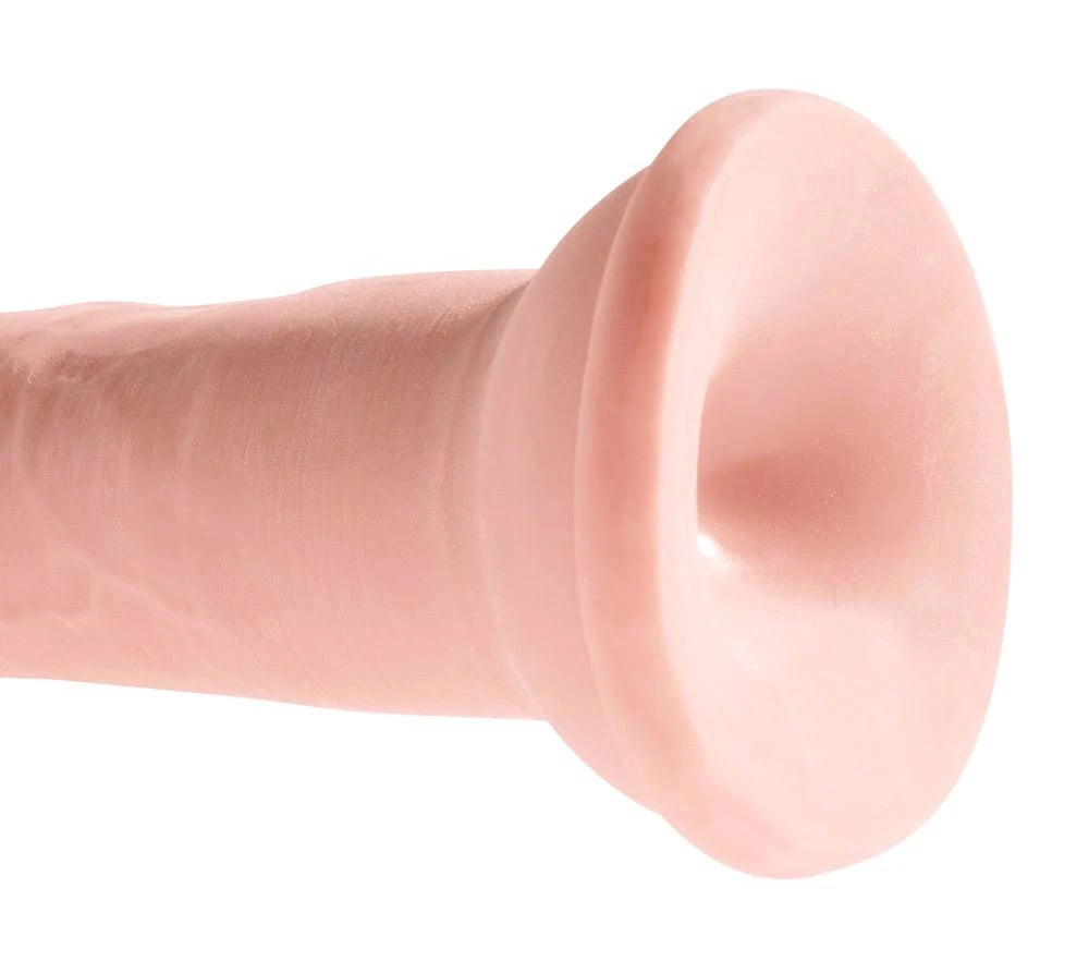 Realistic dildo Triple Density 24.1 cm – with suction cup, cyberskin, nude | King Cock Plus