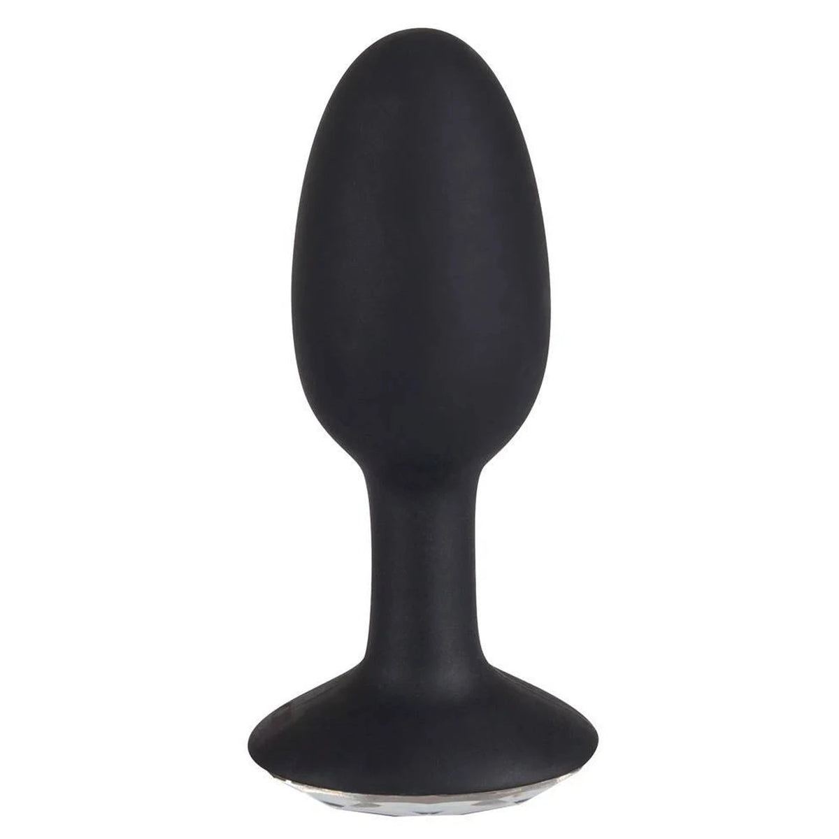 Plug anale 8.5 cm – con gioiello, nero