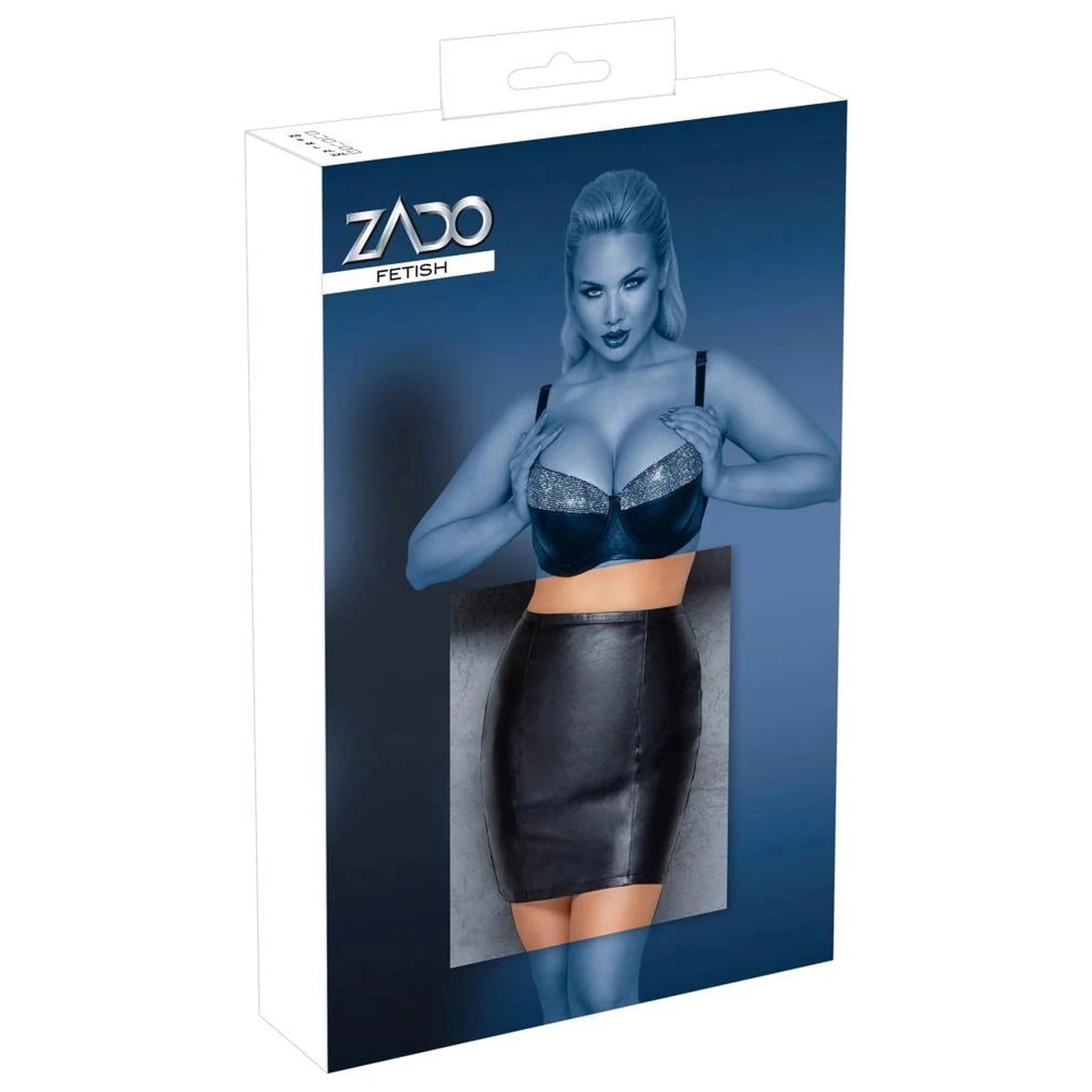 Mini-jupe en cuir XS