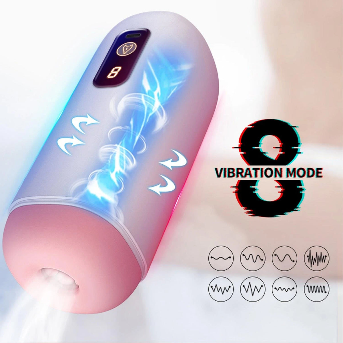Masturbador 8 funciones – recargable, vibrador, nude | Favorites