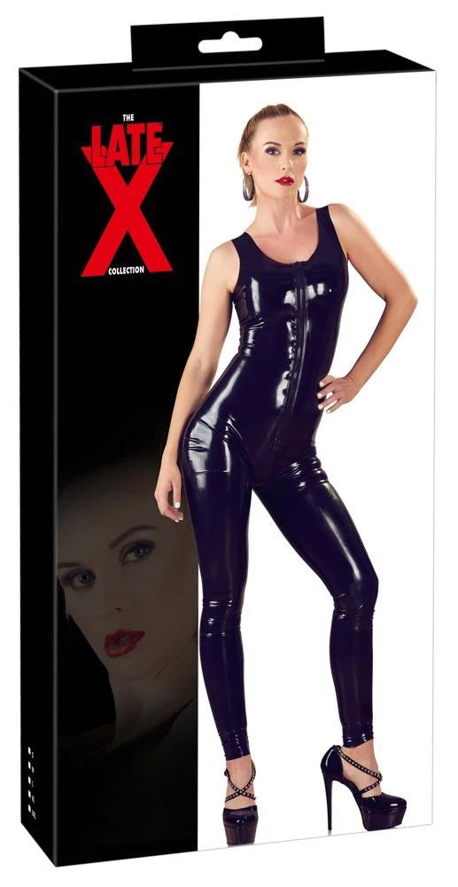 Catsuit – aus Latex, mit Reißverschluss, schwarz 29012851041 | Late X