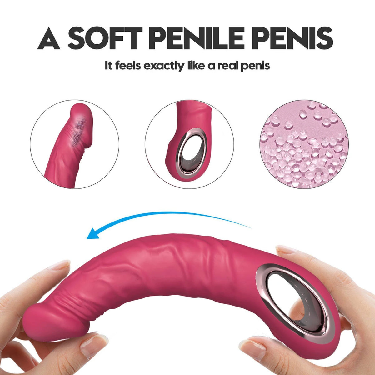 Vibrador realista 10 funciones – recargable, fucsia | Favorites