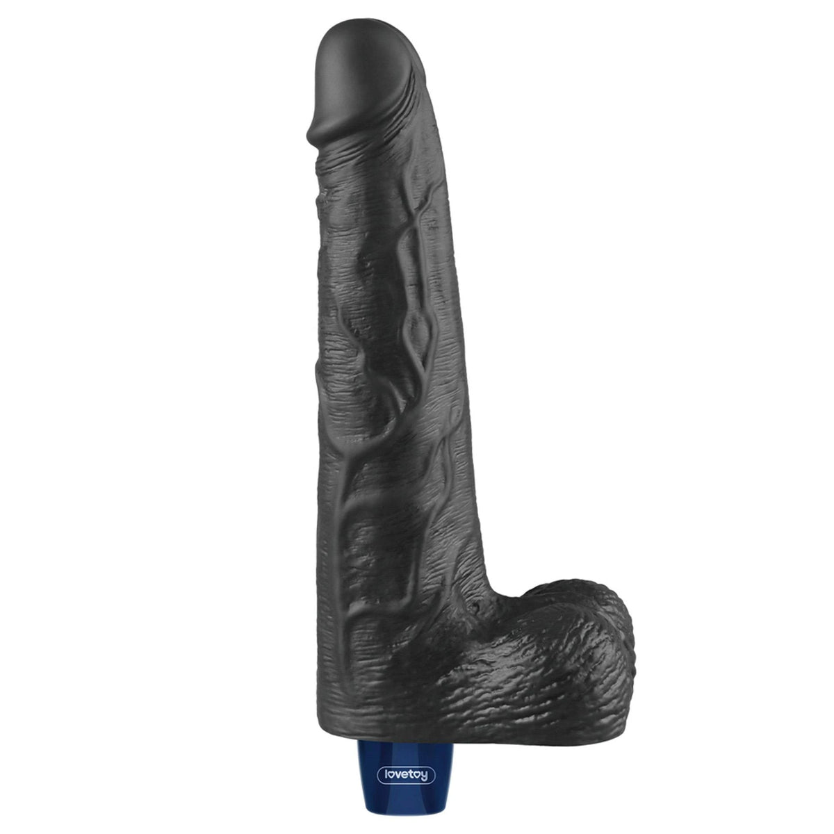 Dildó Softee 10 funkció – újratölthető, vibrációs, fekete 10-LV330223 | Lovetoy