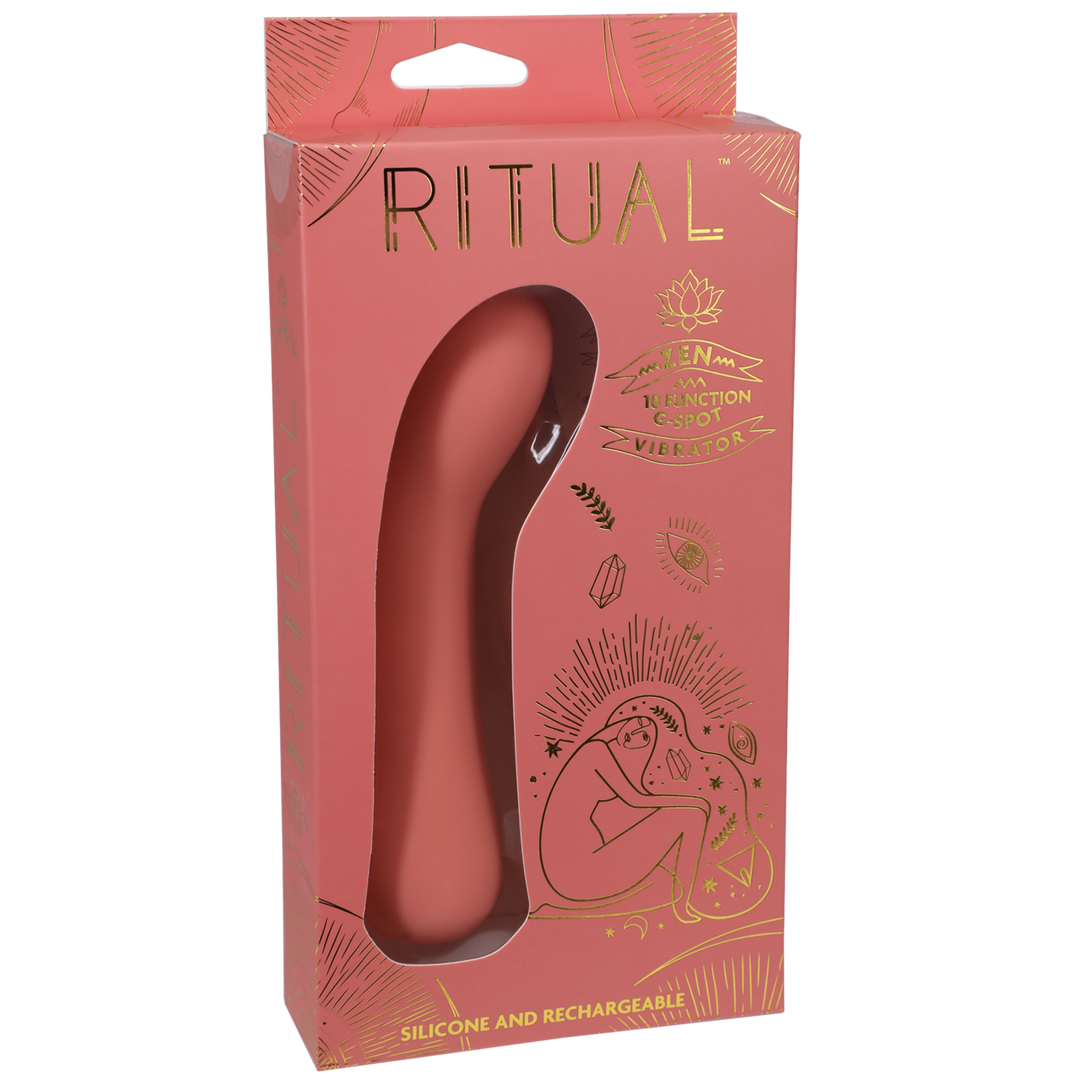 Zen - Rechargeable Silicone G-Spot Vibe - Coral