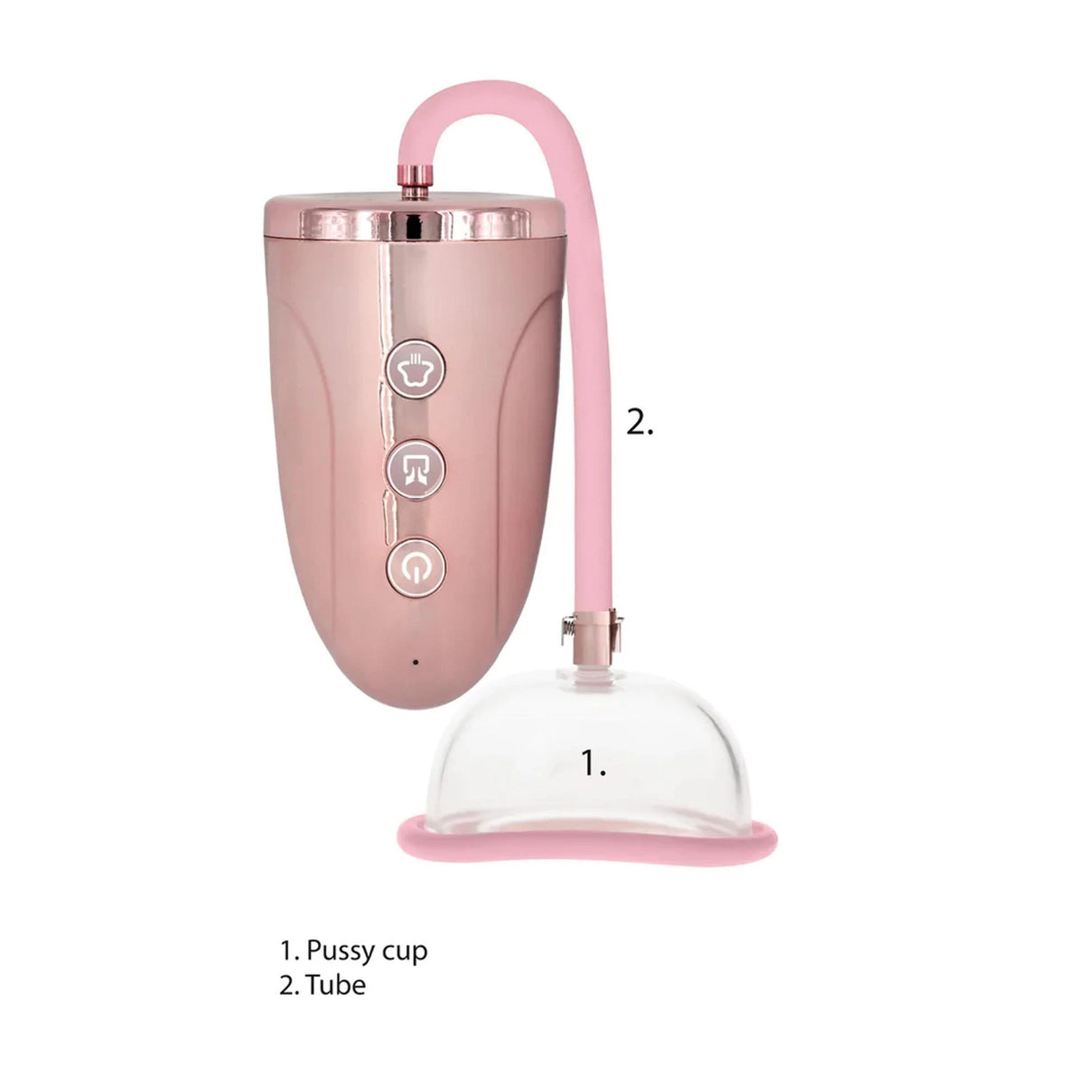 Pompa per il pene – ricaricabile, rosa | Pumped