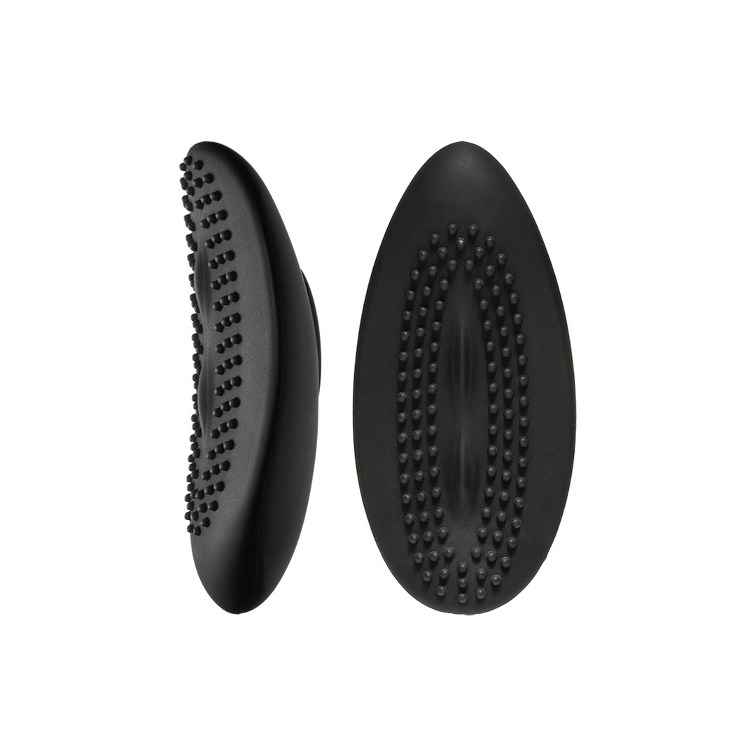 Mini vibrador Bliss 8 funções – com controlo remoto, prateado | Doc Johnson