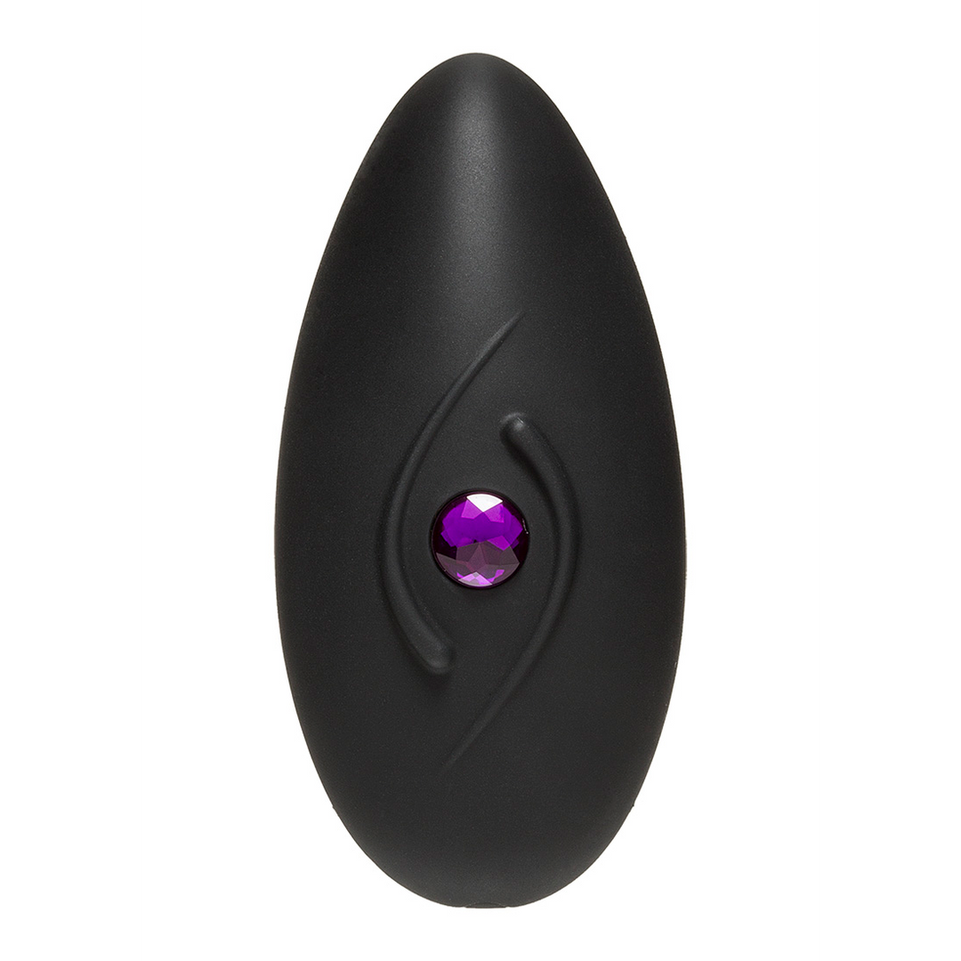 Mini vibrador Bliss 8 funções – com controlo remoto, prateado | Doc Johnson