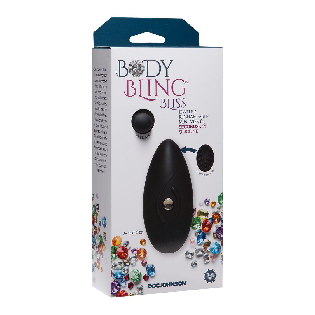 Mini vibrador Bliss 8 funções – preto | Doc Johnson