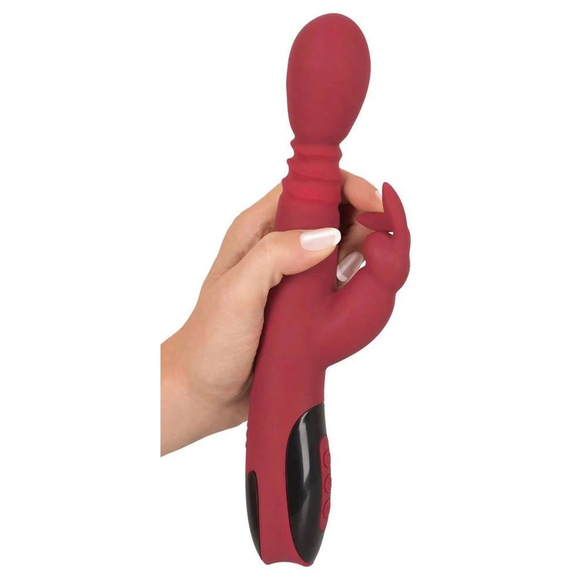 Rabbit vibrator 10 functions – rechargeable, red