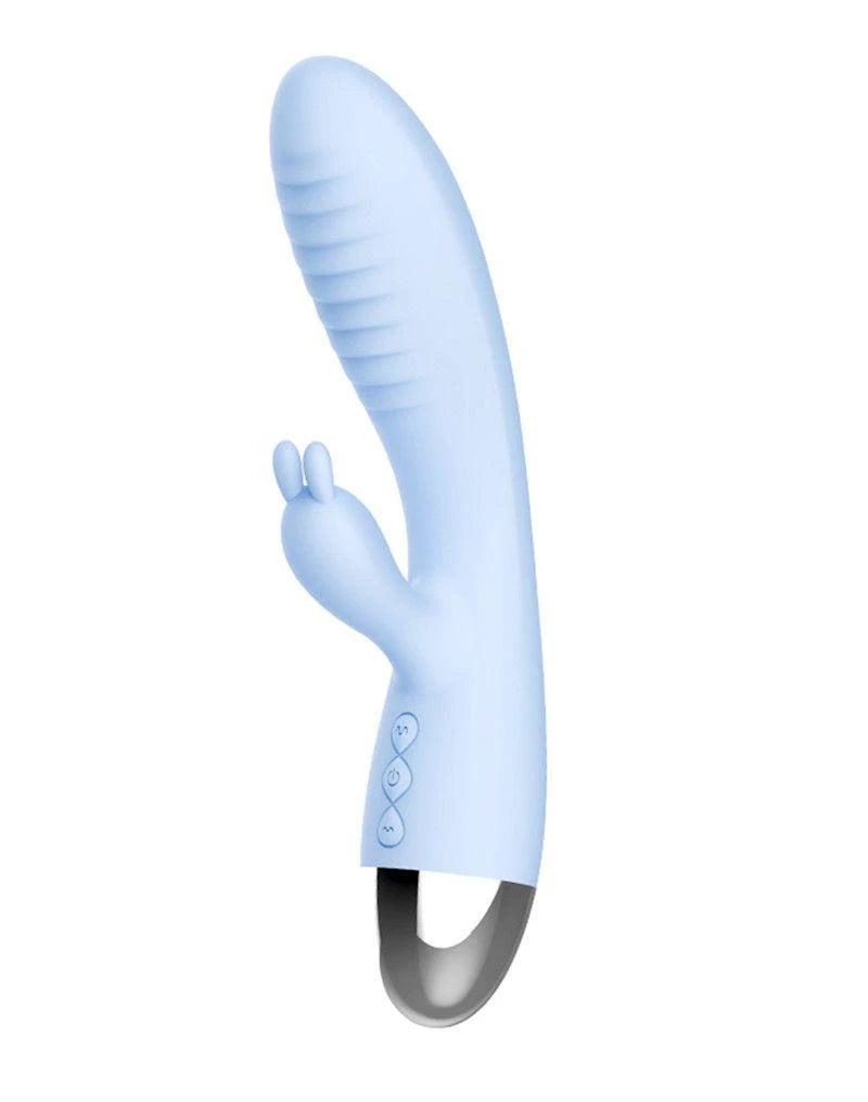 Vibrateur-VIBRATEUR LAPIN LETEN FAYE 2 TURQUOISE