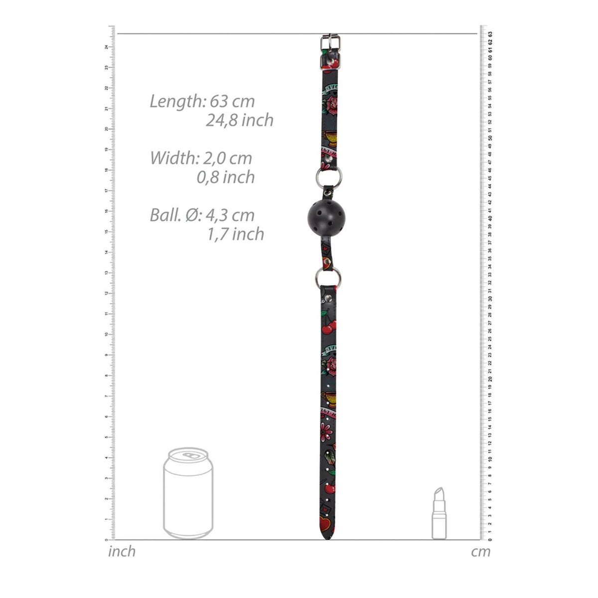 Bavaglio Breathable – nero 63 cm | Ouch!