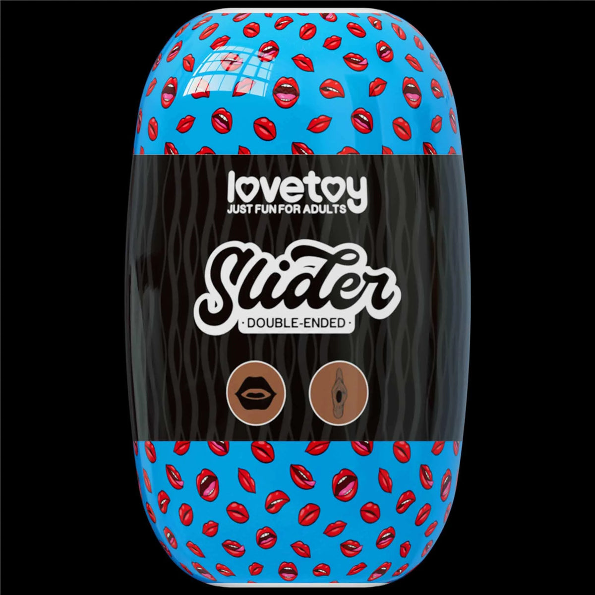 Masturbator Slider Ended 10.3 cm – vibrating, double, brown 10-LV350021 | Lovetoy