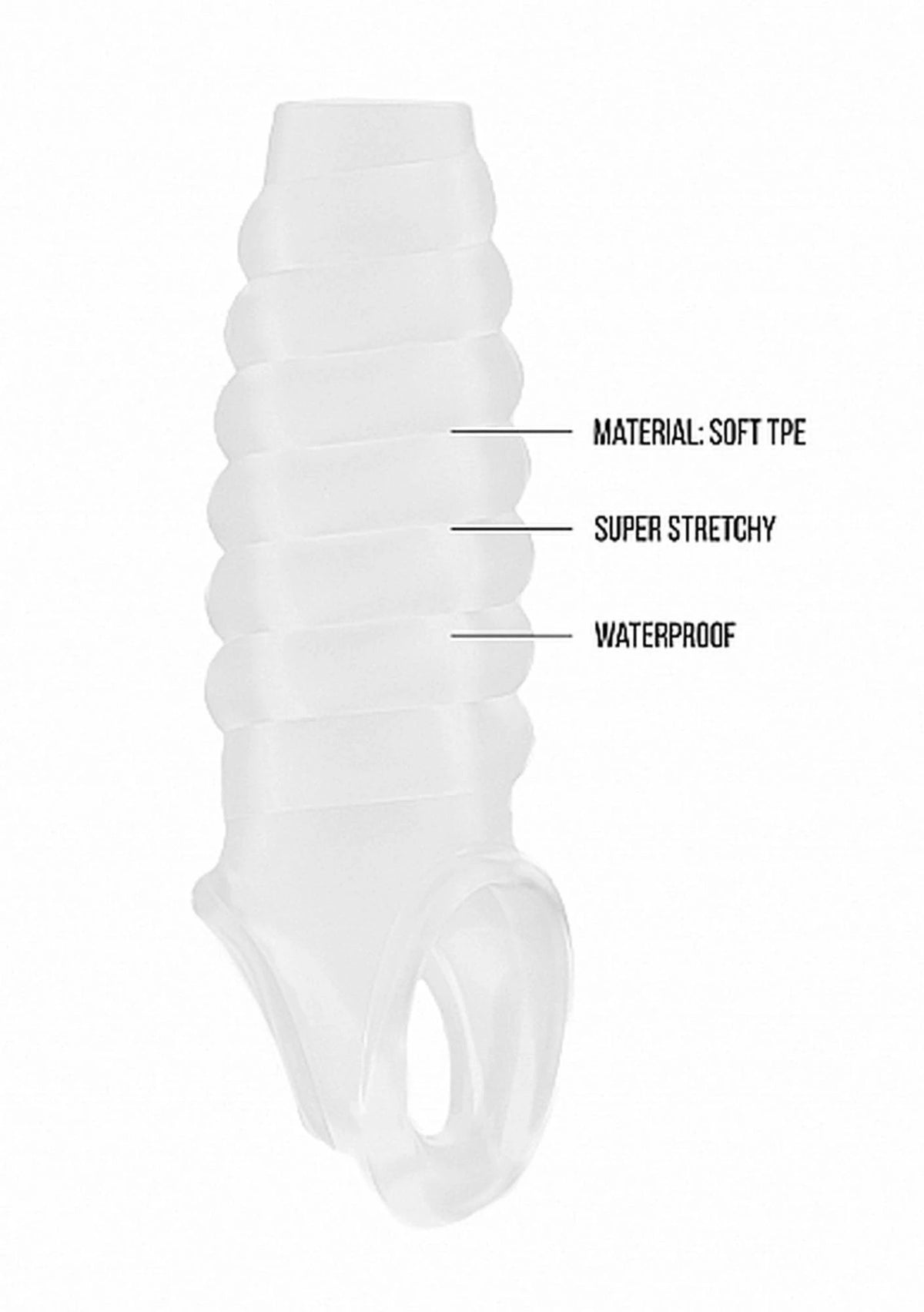 Guaina per il pene No.21 20.5 cm – trasparente | Sono
