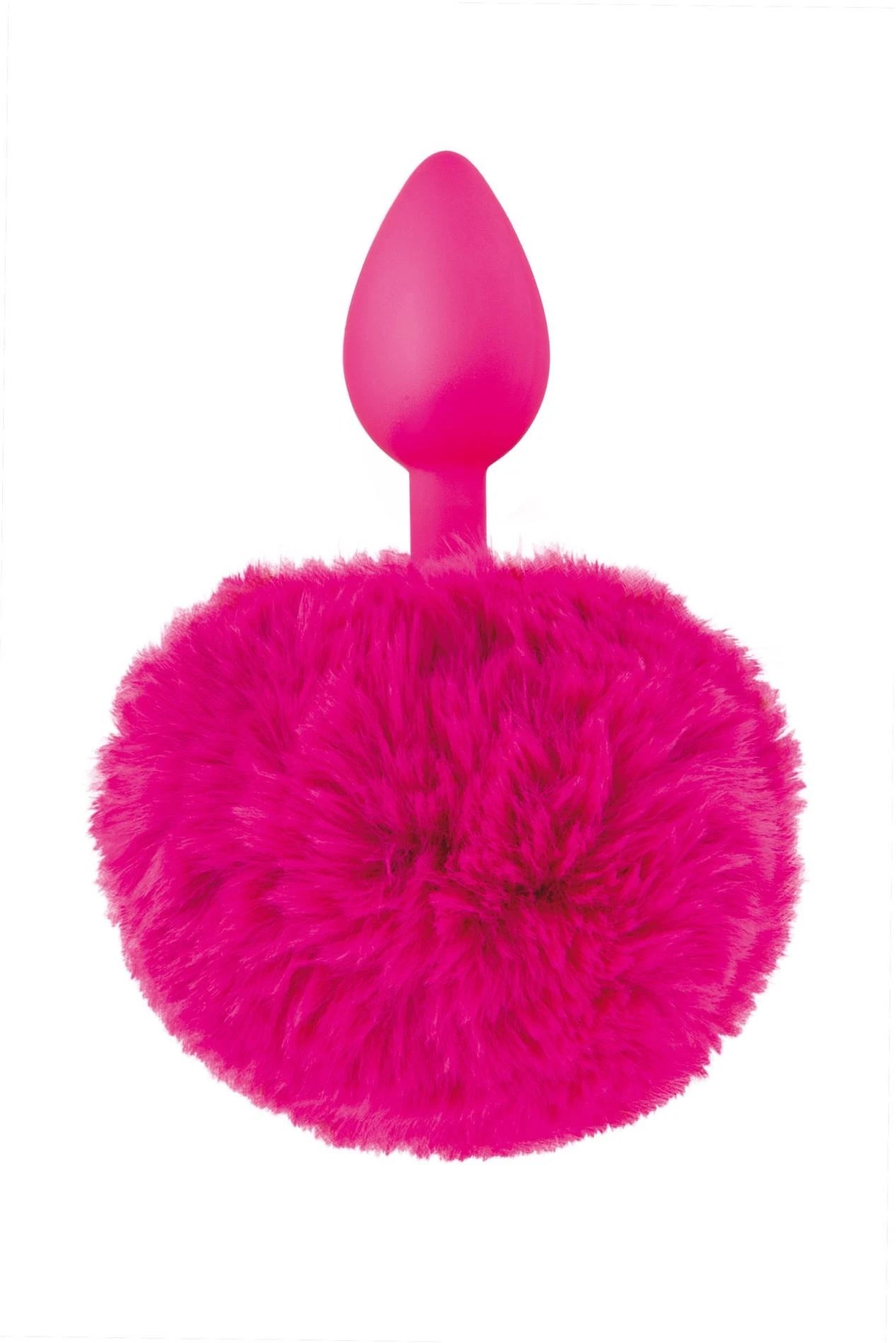 FUCHSIA POMPOM ANAL PLUG